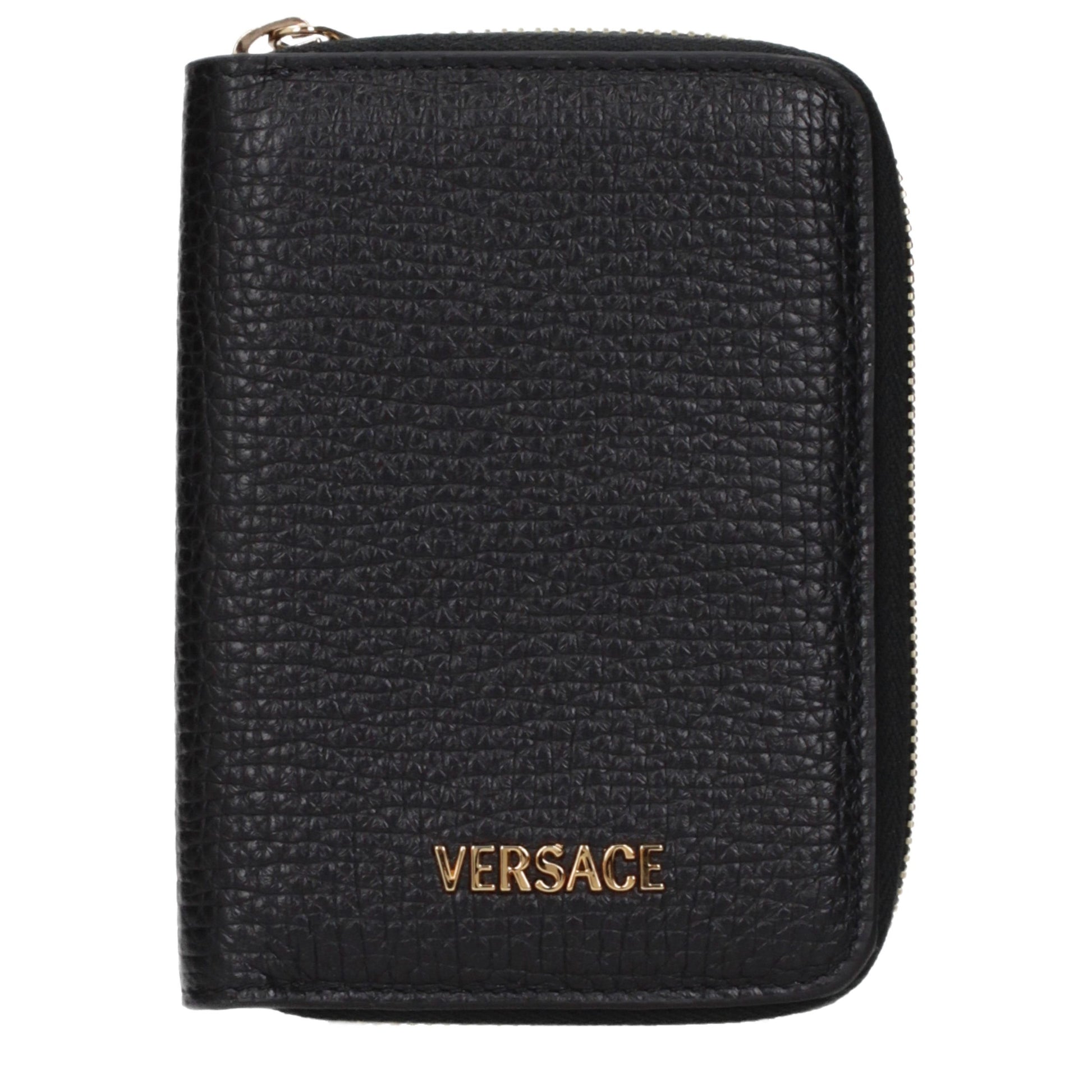 Versace Black Leather Wallet Curated Luxury Accessories by Orvyn