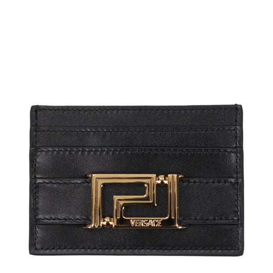Versace Black Leather Cardholder Curated Luxury Accessories by Orvyn