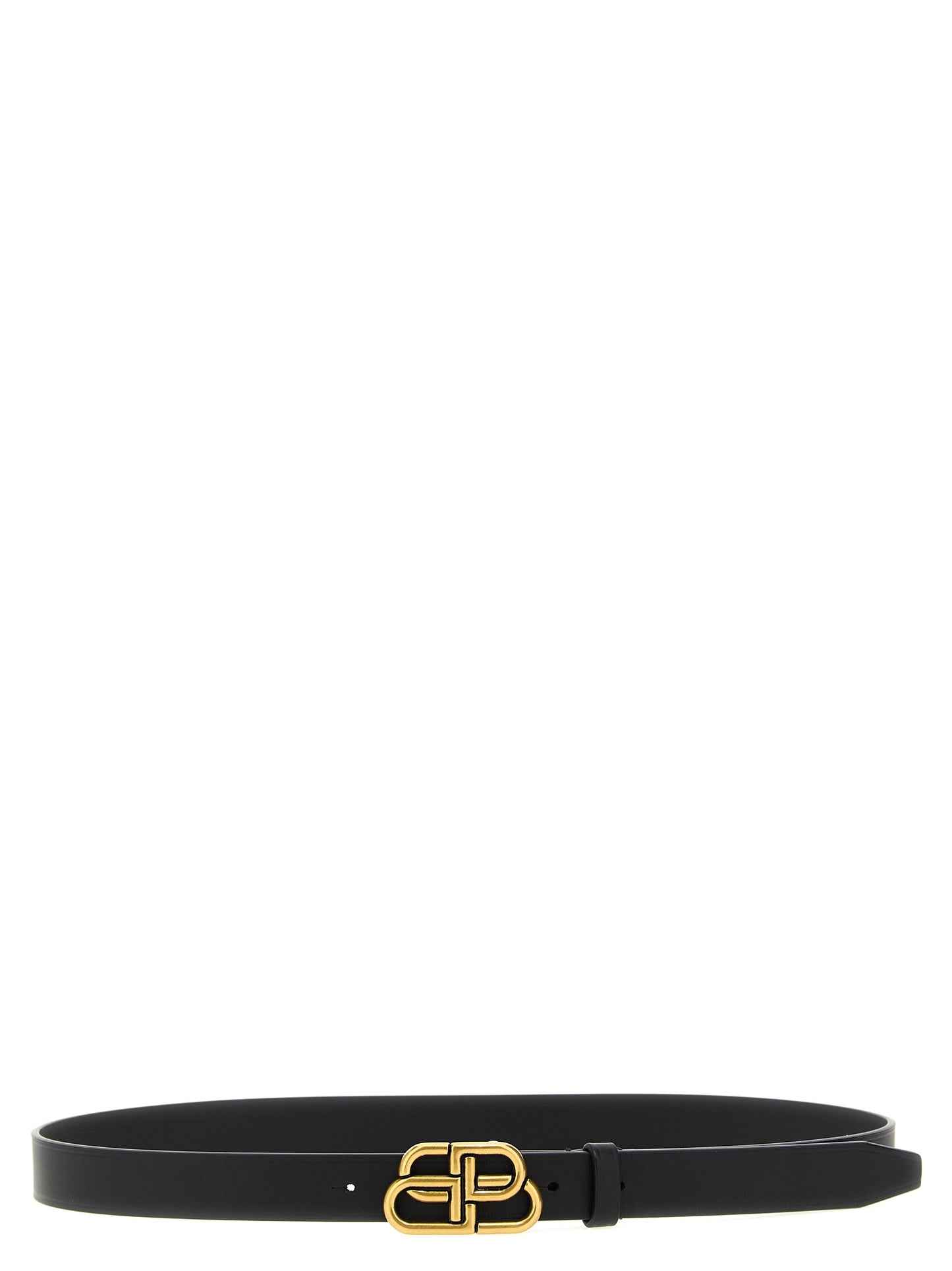 Balenciaga Black Calfskin Thin Belt Curated Luxury Accessories by Orvyn