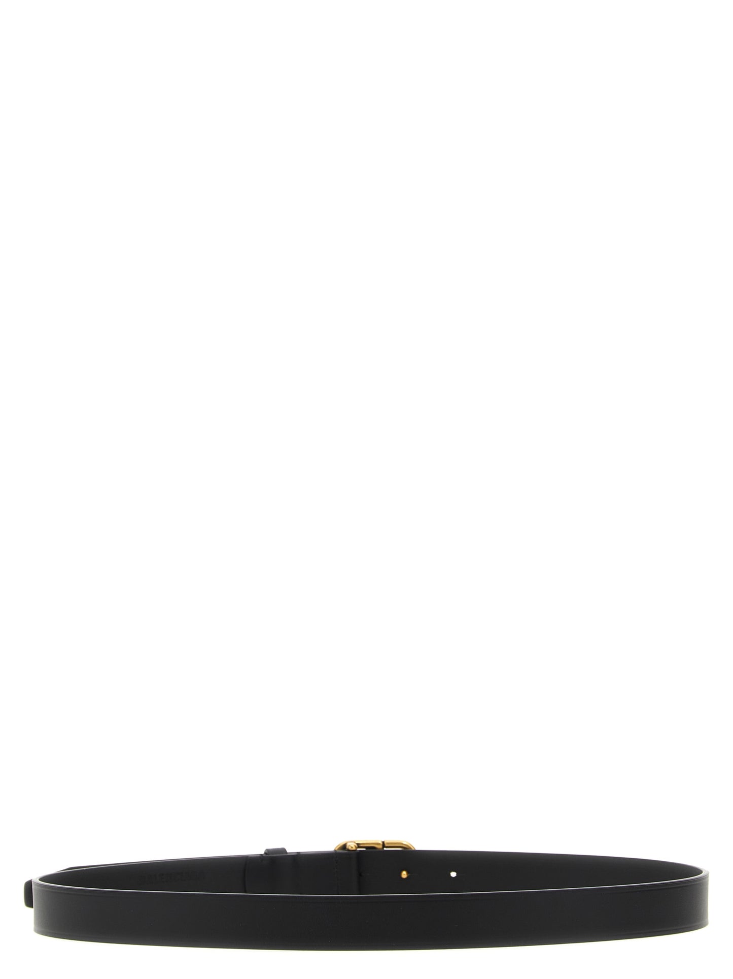 Balenciaga Black Calfskin Thin Belt Curated Luxury Accessories by Orvyn