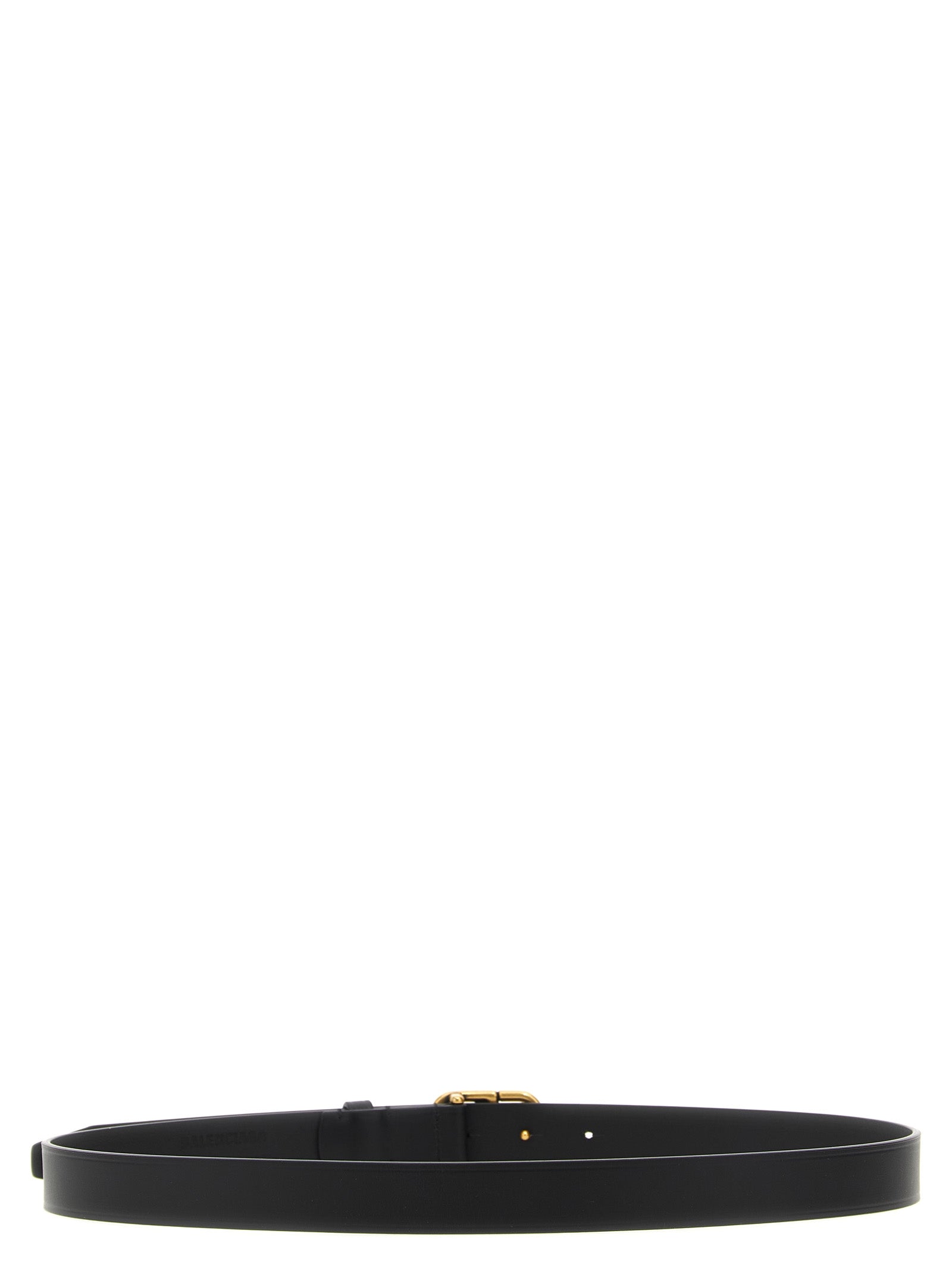 Balenciaga Black Calfskin Thin Belt Curated Luxury Accessories by Orvyn