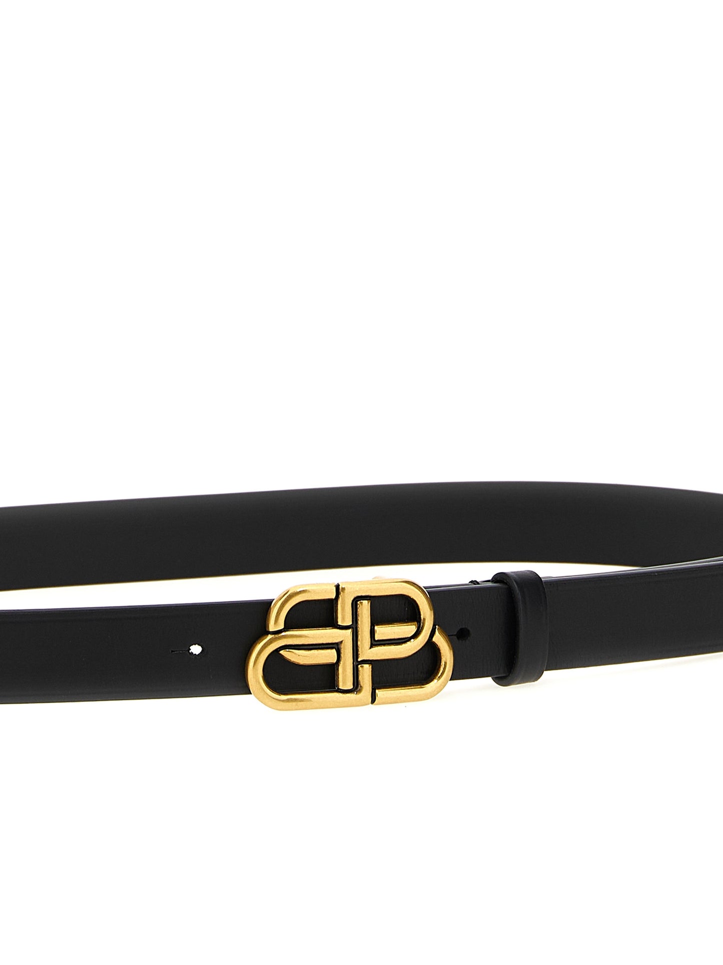 Balenciaga Black Calfskin Thin Belt Curated Luxury Accessories by Orvyn