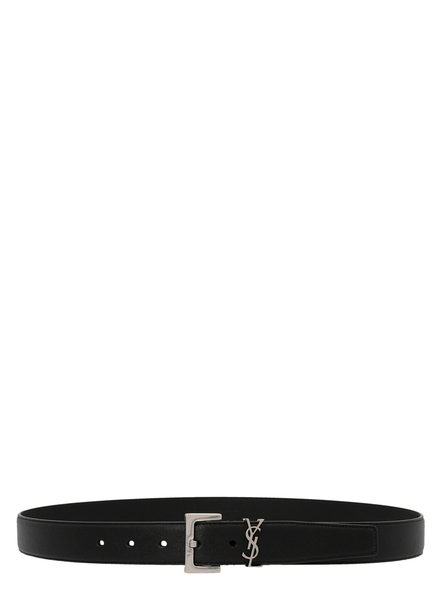 Saint Laurent Black 'S Bold' Belt Curated Luxury Accessories by Orvyn