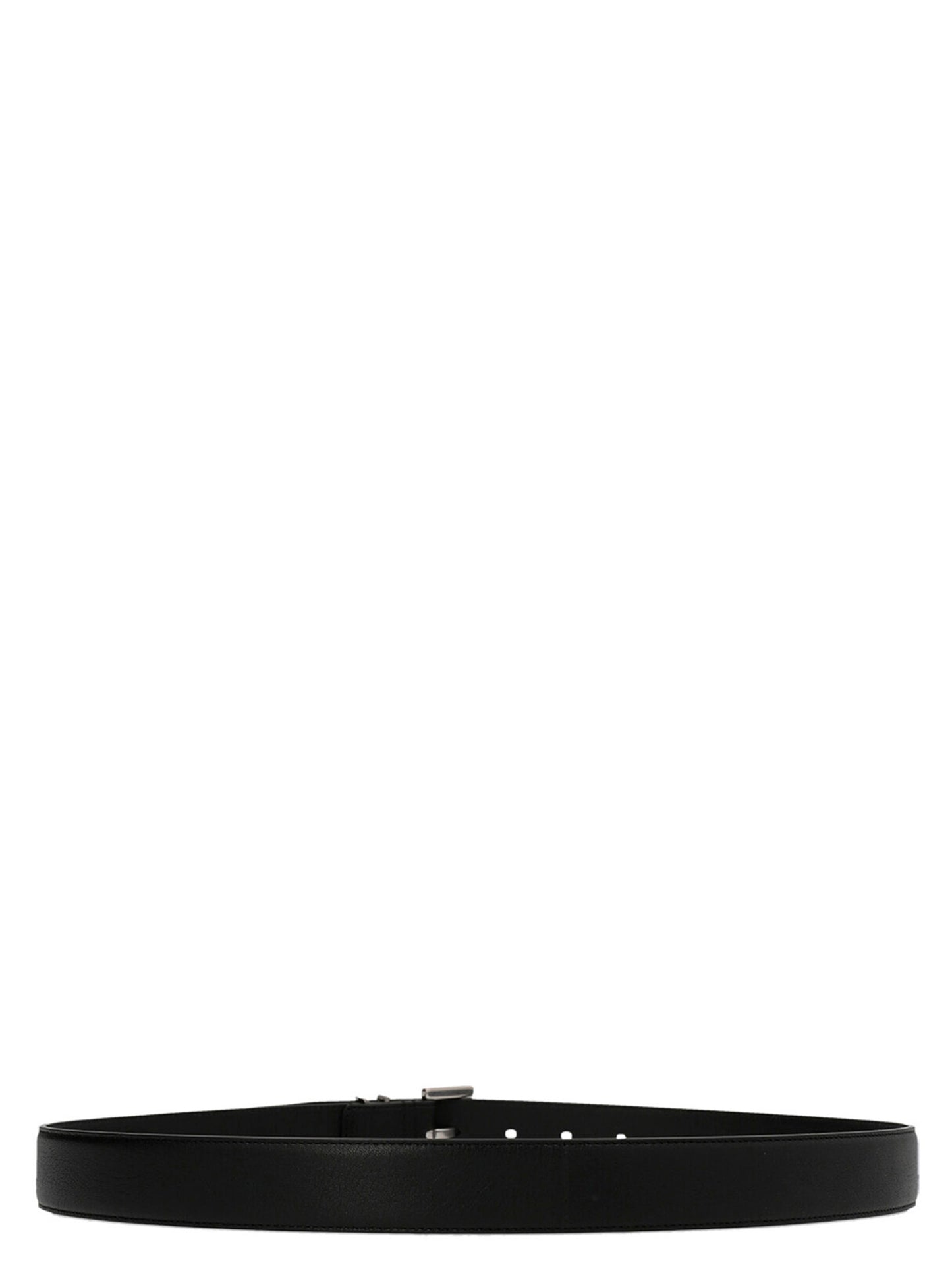 Saint Laurent Black 'S Bold' Belt Curated Luxury Accessories by Orvyn