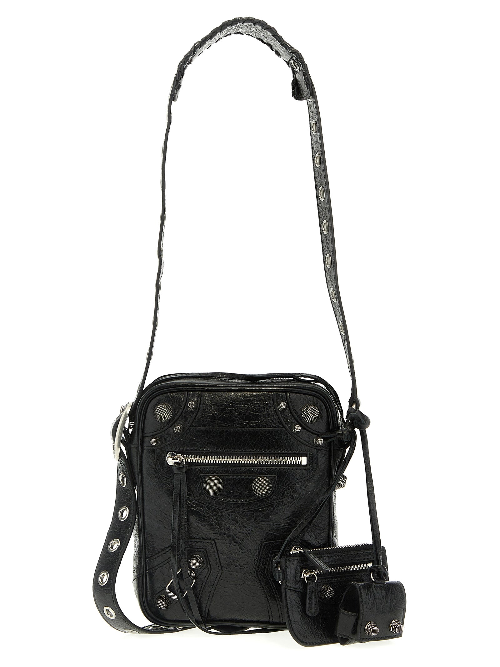 Balenciaga Black Lamb Leather Crossbody Bag Curated Luxury Accessories by Orvyn
