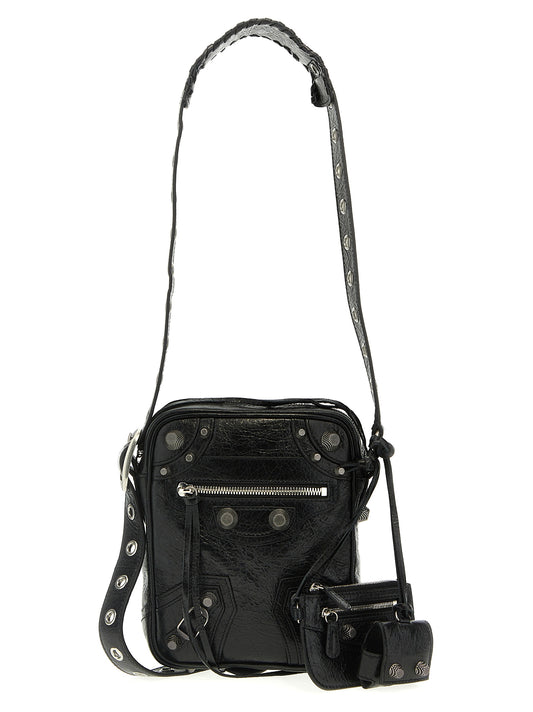 Balenciaga Black Lamb Leather Crossbody Bag Curated Luxury Accessories by Orvyn