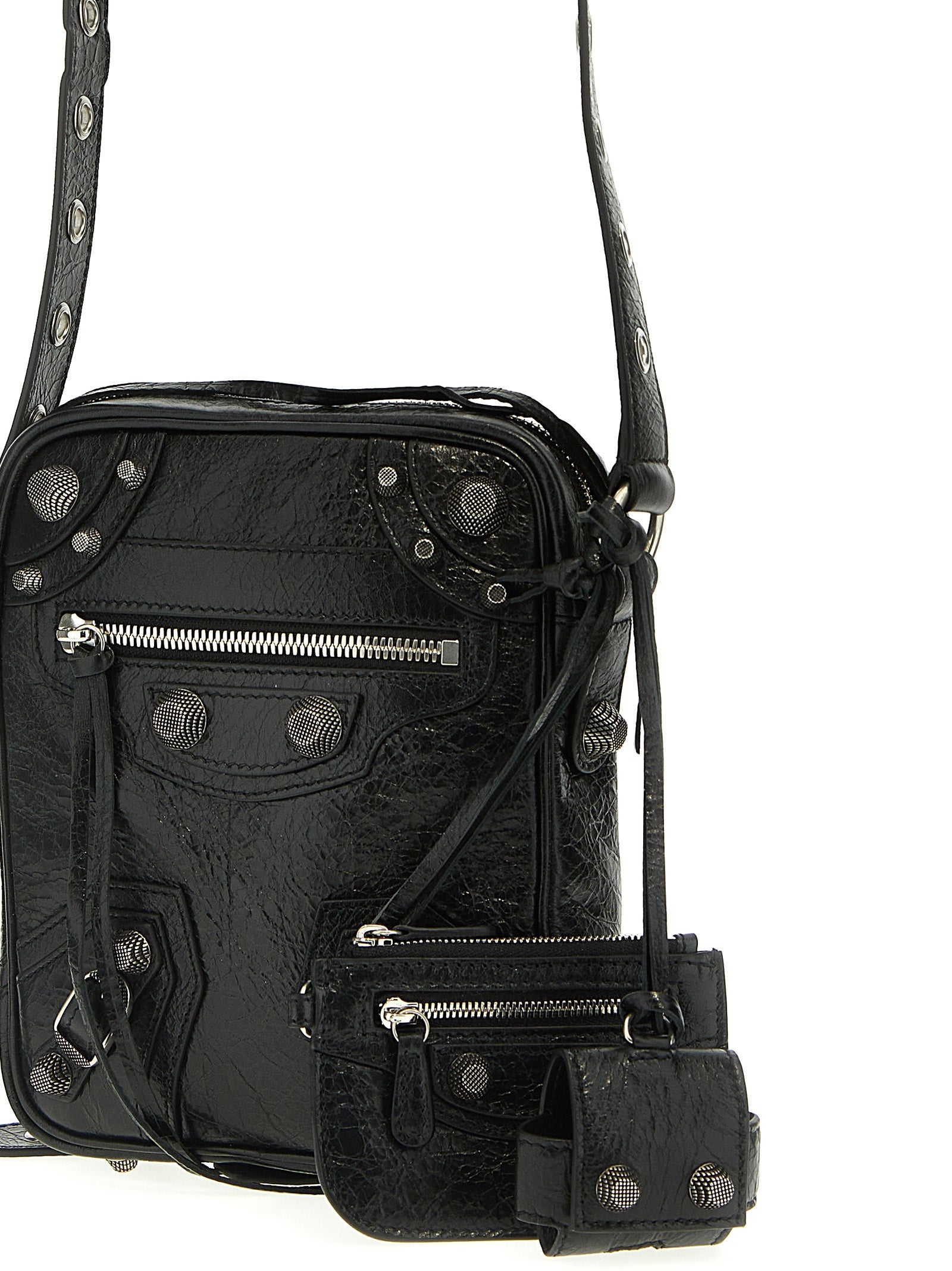 Balenciaga Black Lamb Leather Crossbody Bag Curated Luxury Accessories by Orvyn