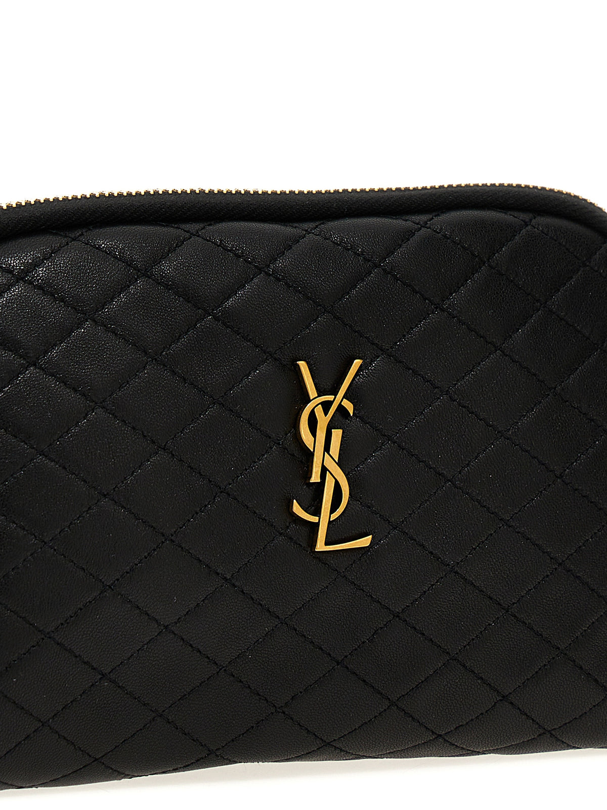 Saint Laurent Black 'Gaby' Crossbody Bag schwarz