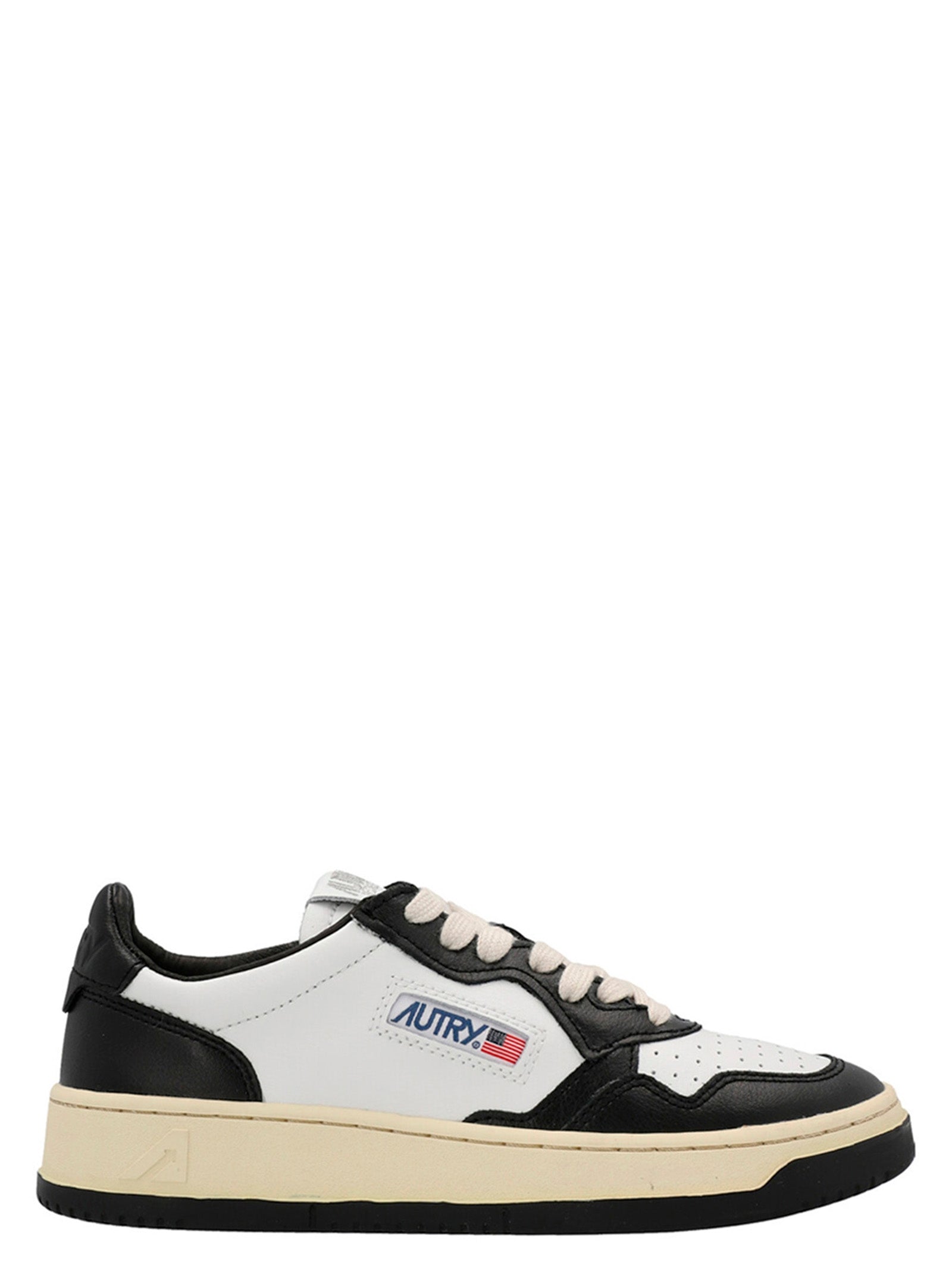 Autry Bicolor Cowhide Low Top Sneakers Curated Luxury Accessories by Orvyn