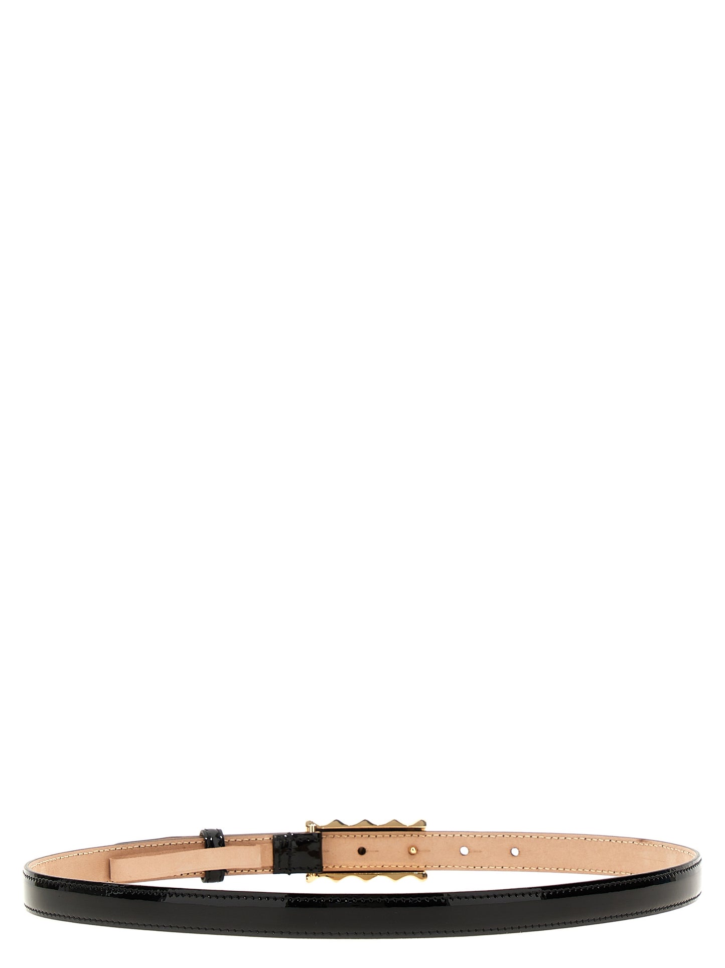 Khaite Black Calfskin Regular Belt Curated Luxury Accessories by Orvyn