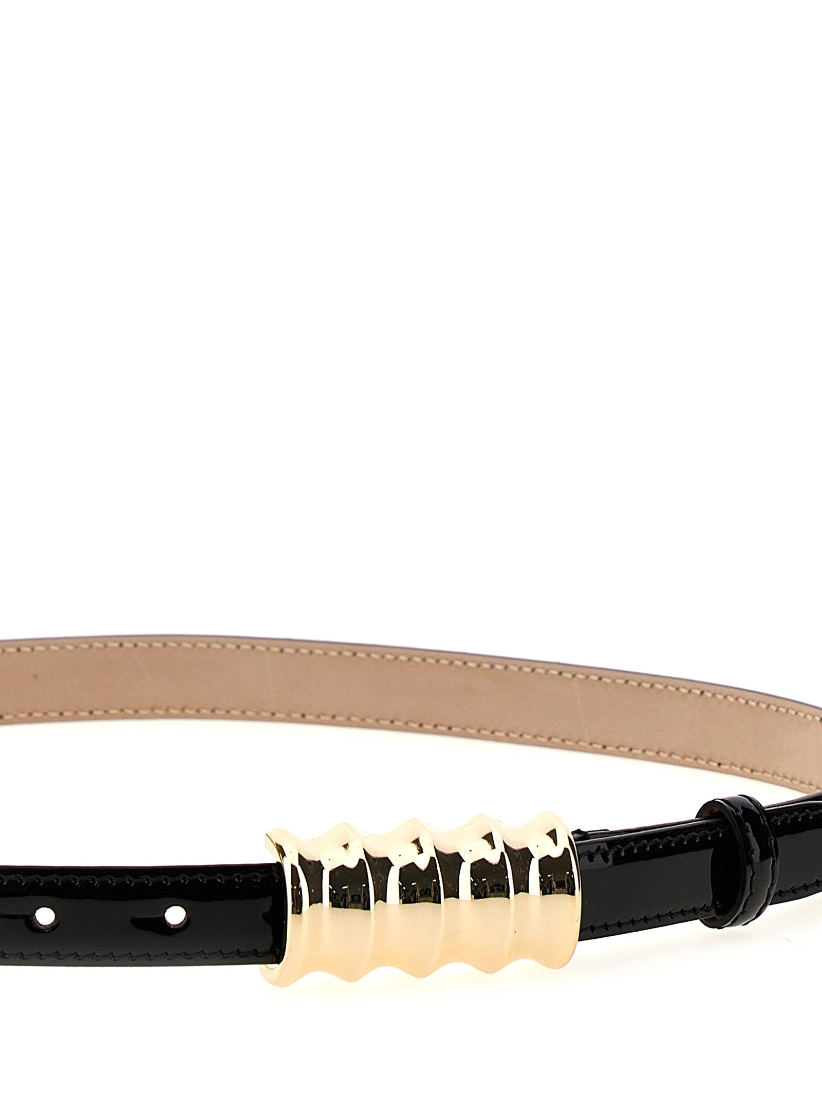 Khaite Black Calfskin Regular Belt Curated Luxury Accessories by Orvyn