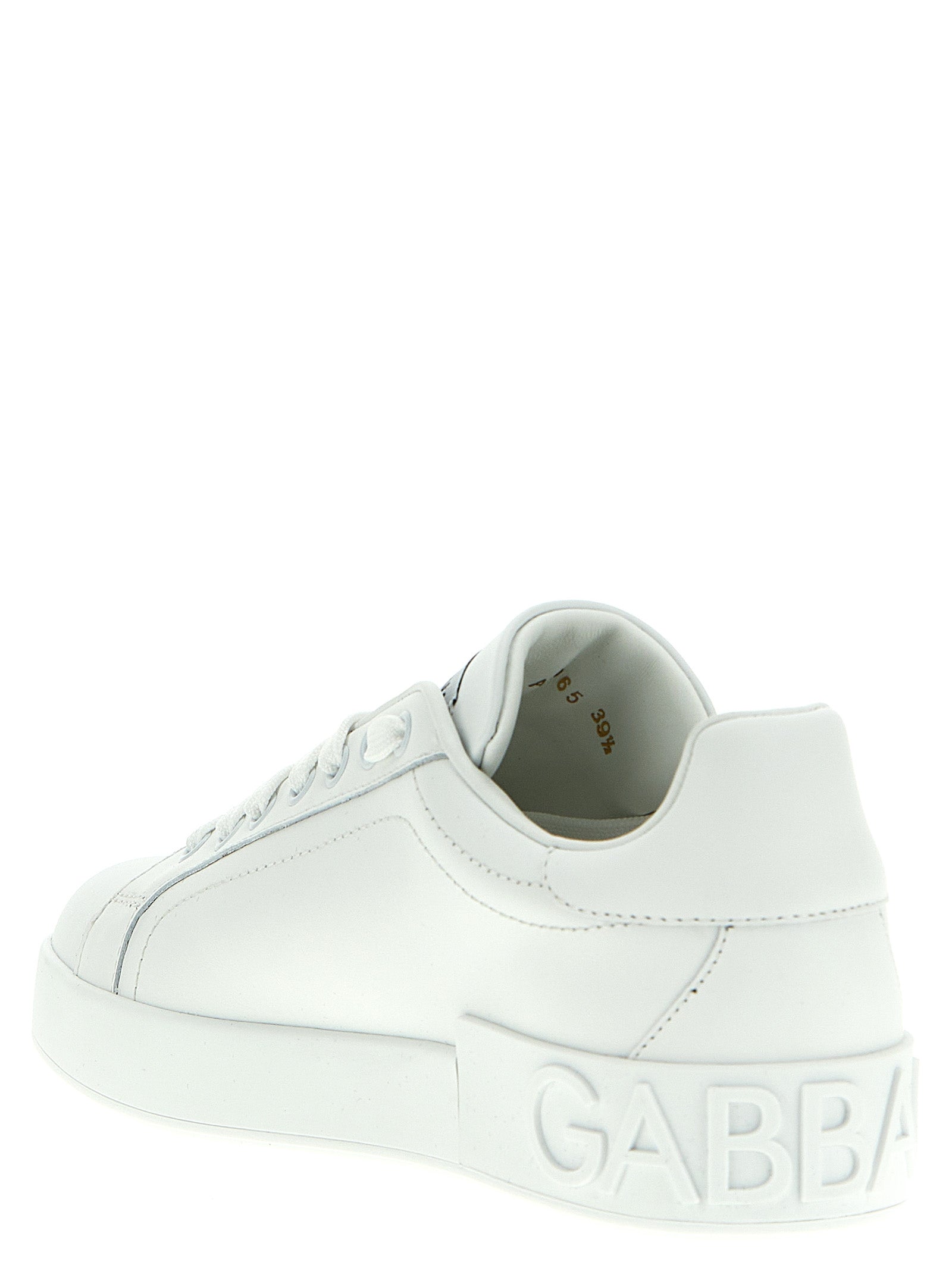 Dolce & Gabbana White Calfskin Low Top Sneakers Curated Luxury Accessories by Orvyn