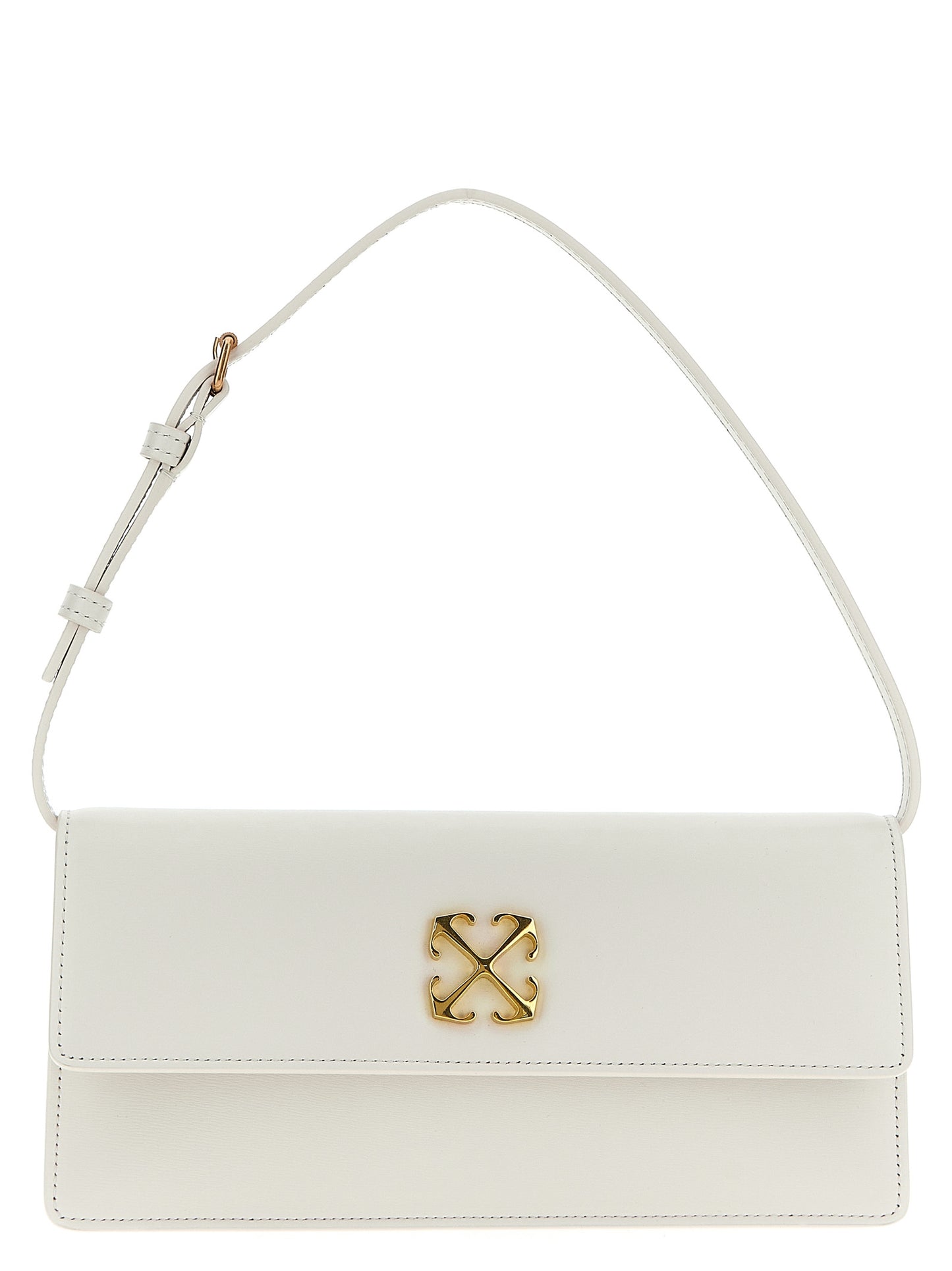 Off-White White Calfskin Shoulder Bag Curated Luxury Accessories by Orvyn