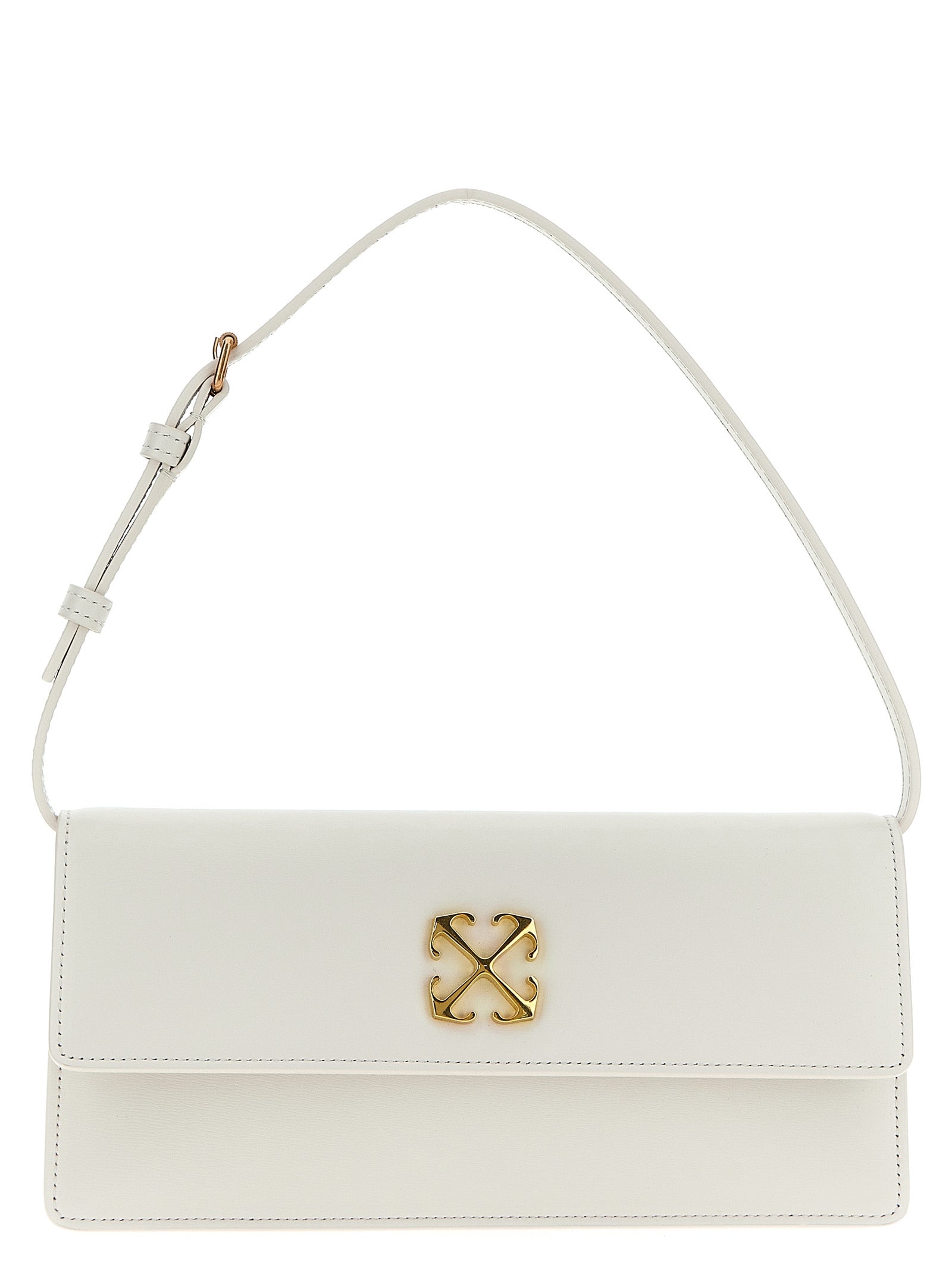 Off-White White Calfskin Shoulder Bag Curated Luxury Accessories by Orvyn