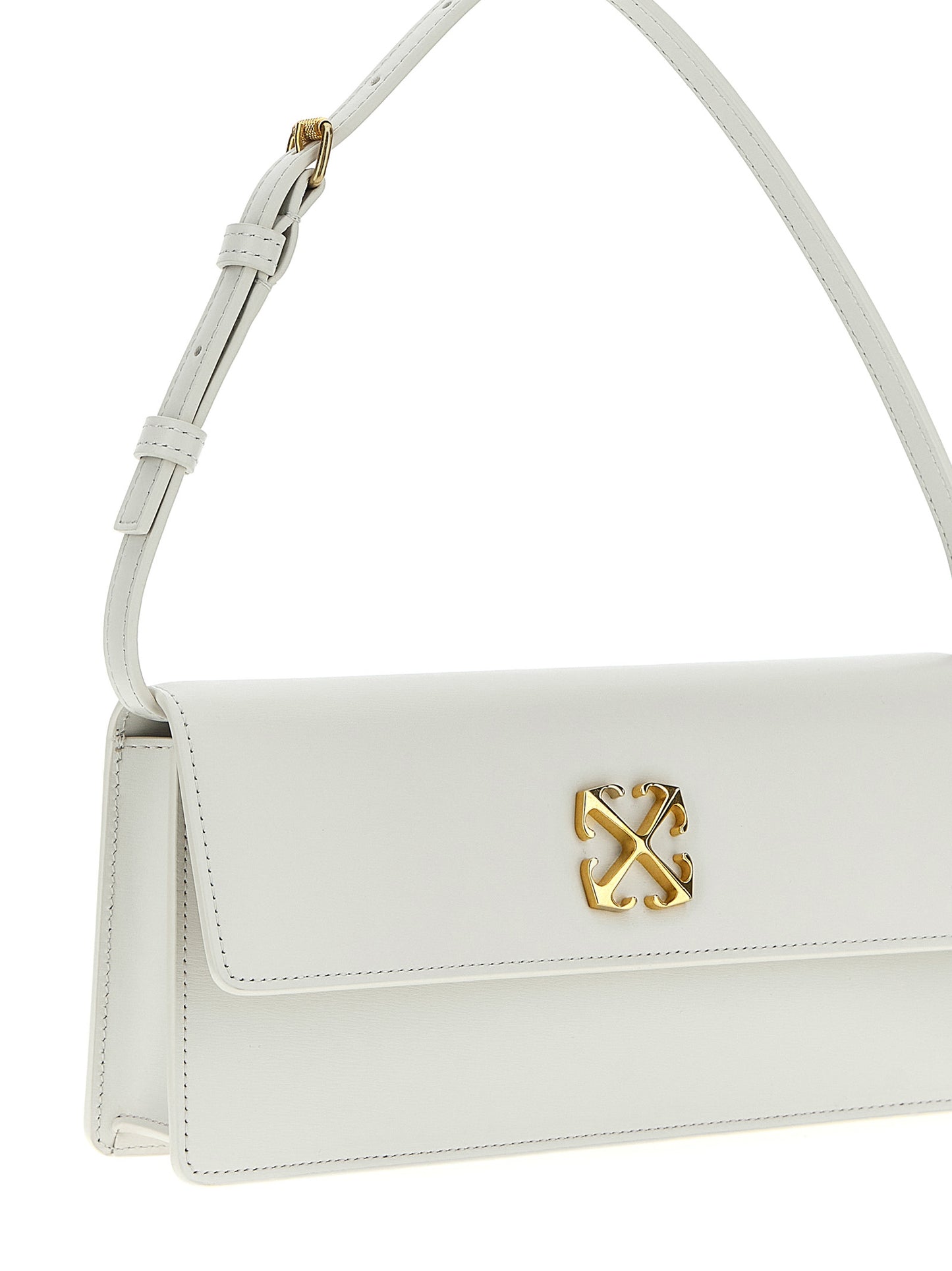 Off-White White Calfskin Shoulder Bag Curated Luxury Accessories by Orvyn