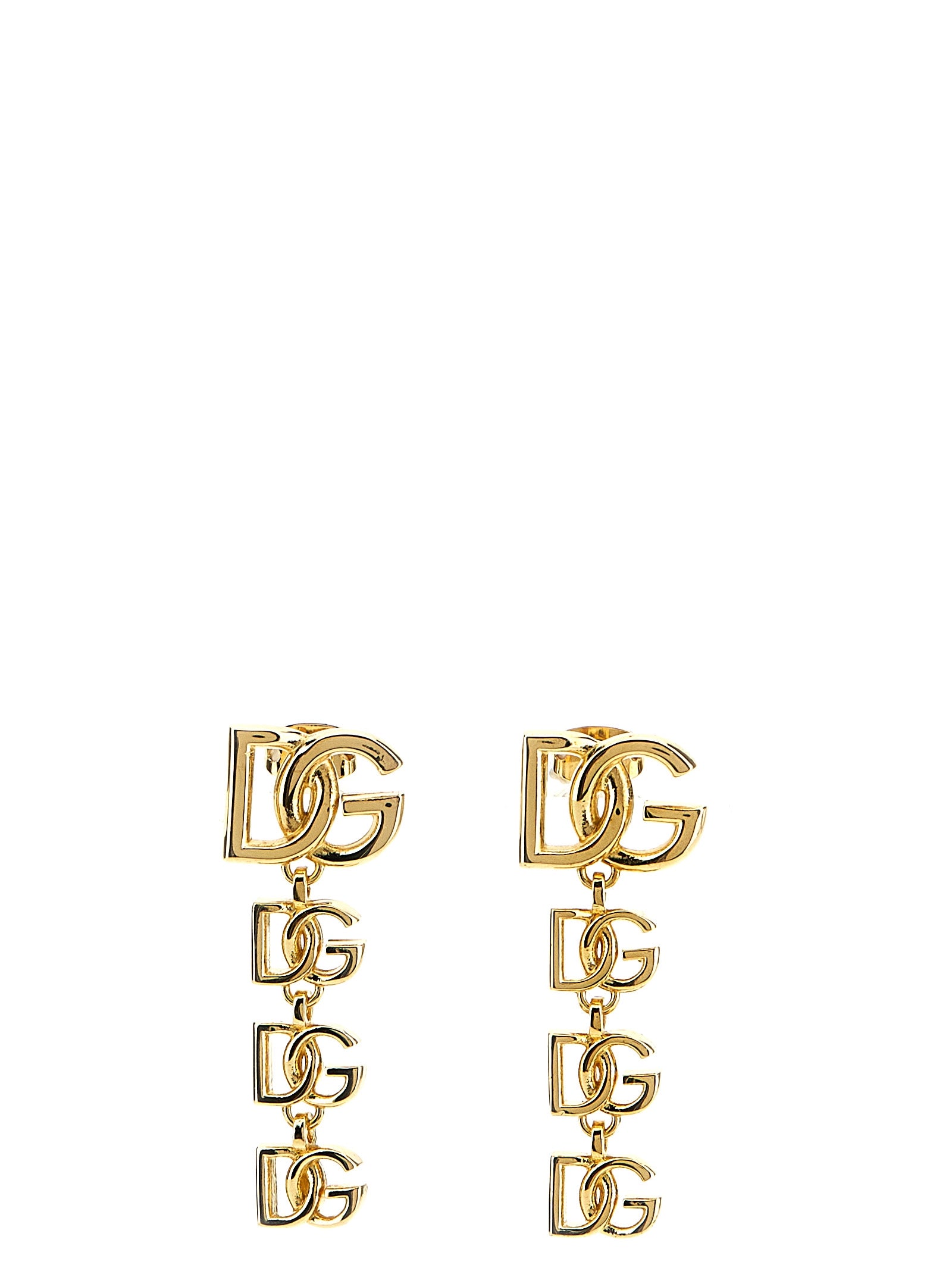 Dolce & Gabbana Gold Brass Earrings Curated Luxury Accessories by Orvyn