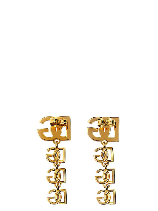 Dolce & Gabbana Gold Brass Earrings Curated Luxury Accessories by Orvyn
