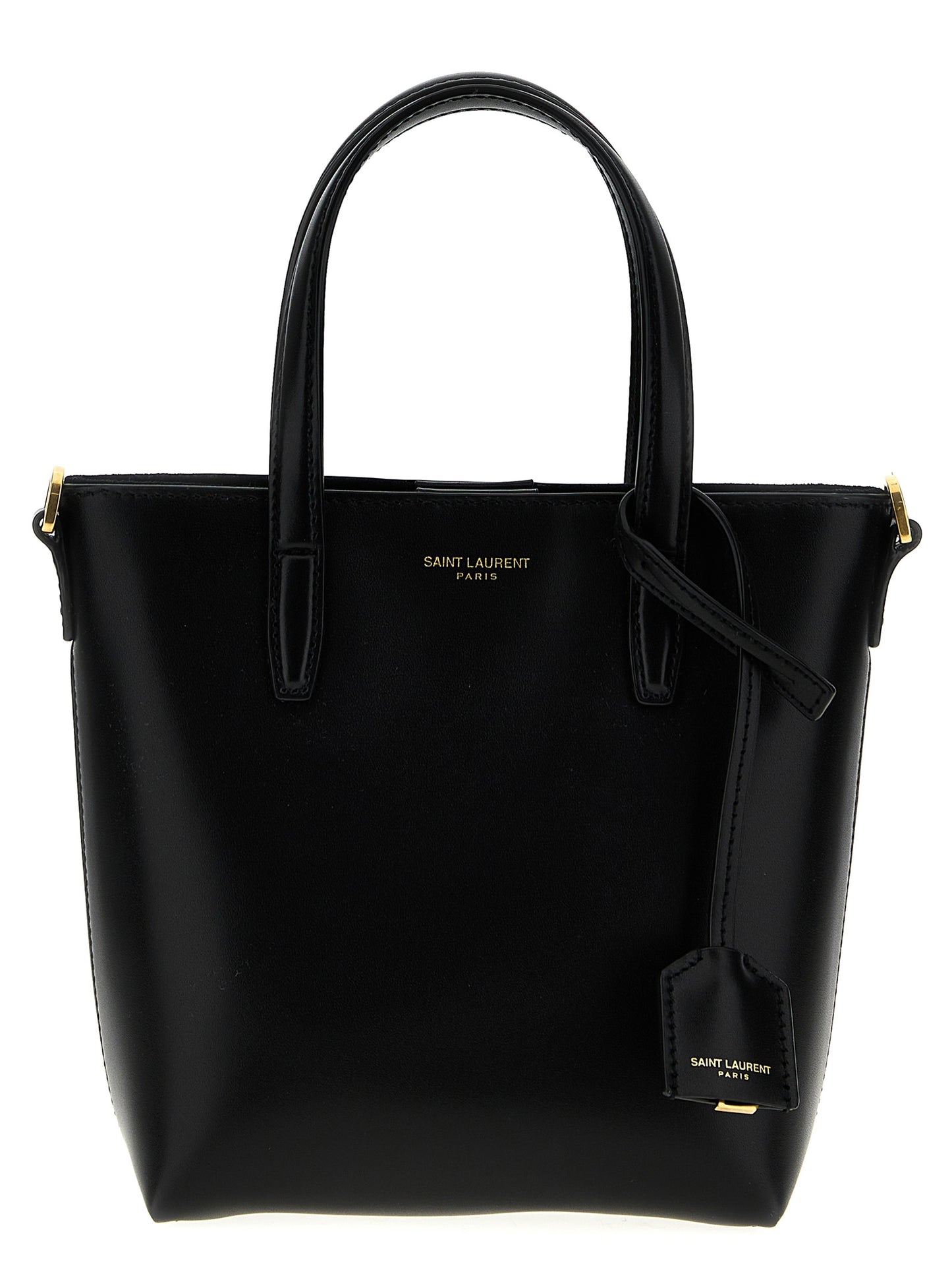 Saint Laurent Black Calfskin Tote Bag Curated Luxury Accessories by Orvyn