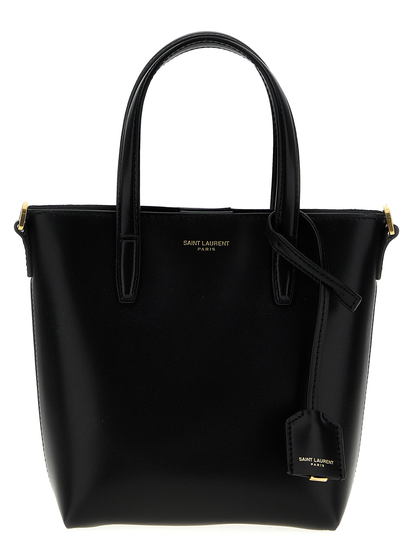 Saint Laurent Black Calfskin Tote Bag Curated Luxury Accessories by Orvyn