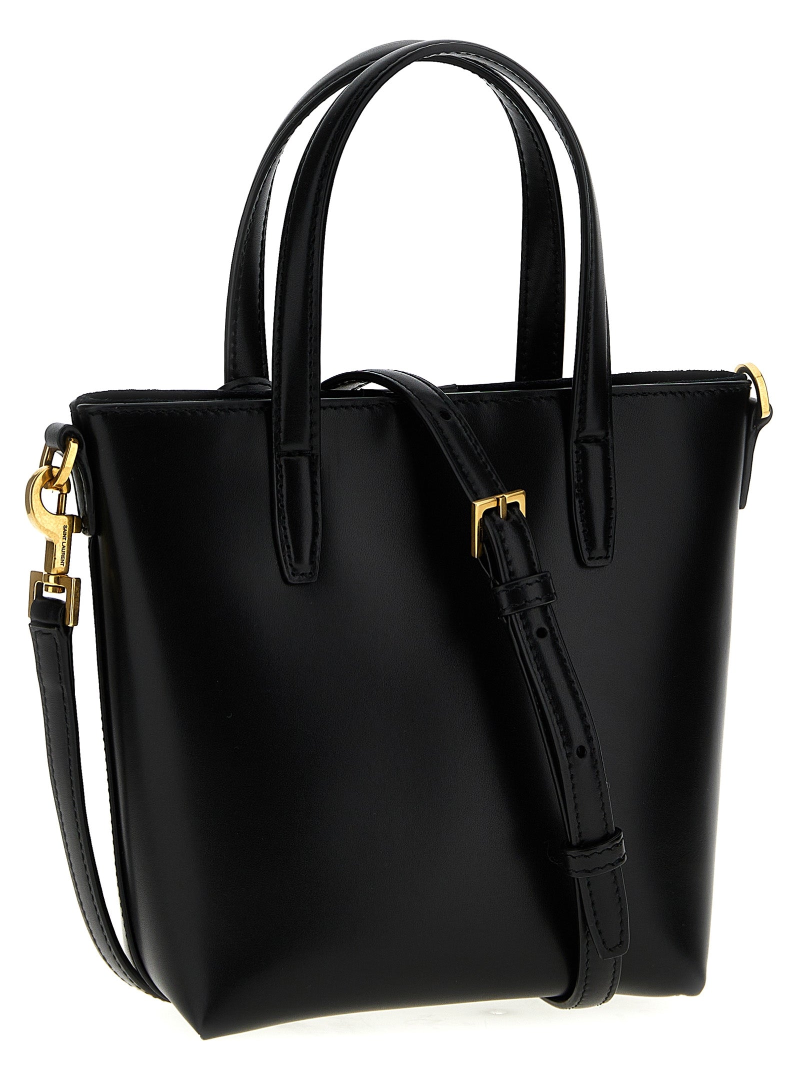 Saint Laurent Black Calfskin Tote Bag Curated Luxury Accessories by Orvyn