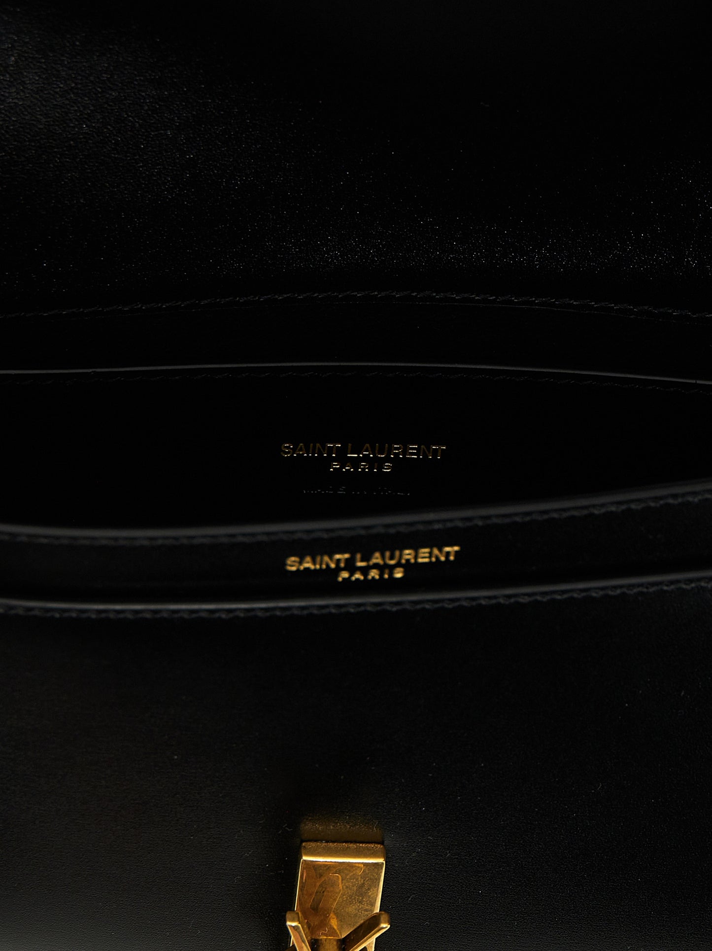 Saint Laurent Black 'Voltaire Mini' Shoulder Bag schwarz