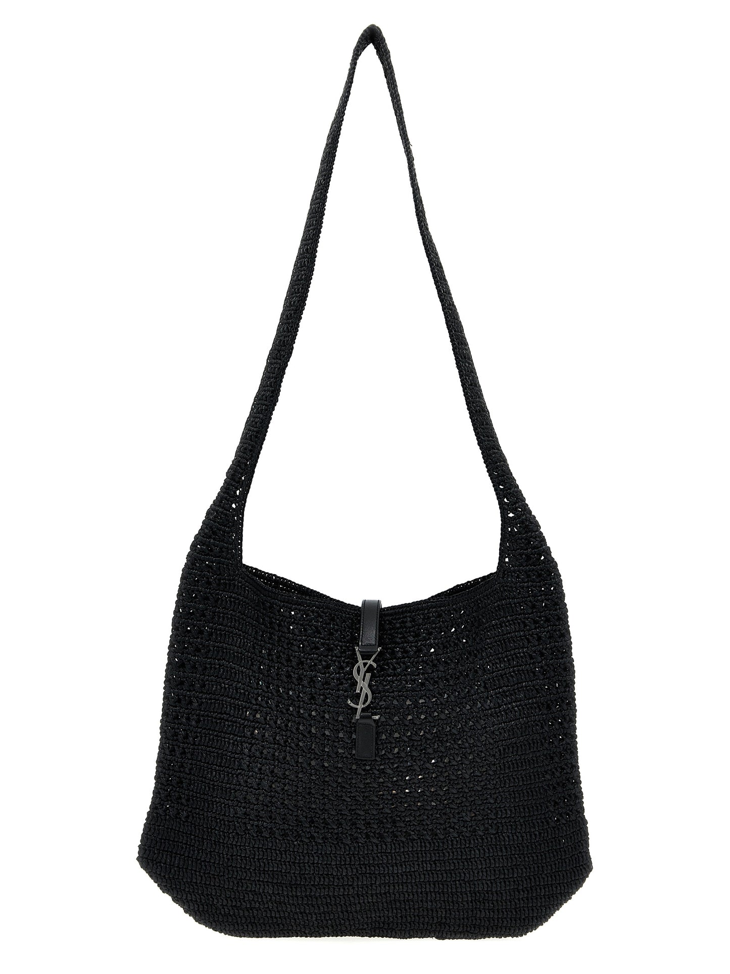 Saint Laurent Black Raffia Tote Bag Curated Luxury Accessories by Orvyn