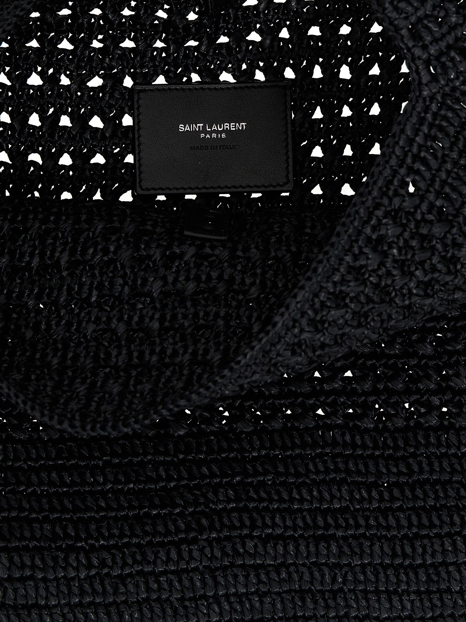 Saint Laurent Black Raffia Tote Bag Curated Luxury Accessories by Orvyn