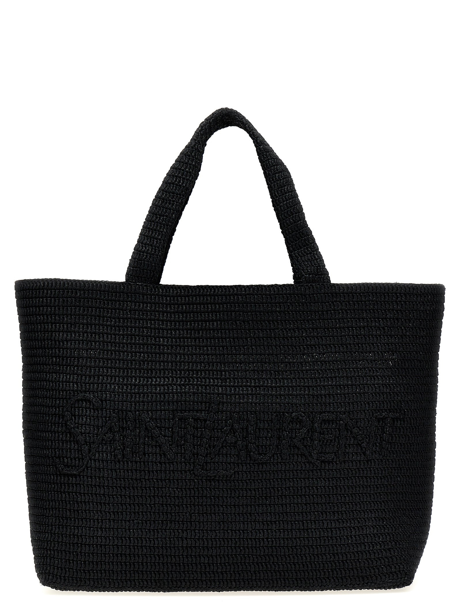 Saint Laurent Black Viscose Tote Bag Curated Luxury Accessories by Orvyn