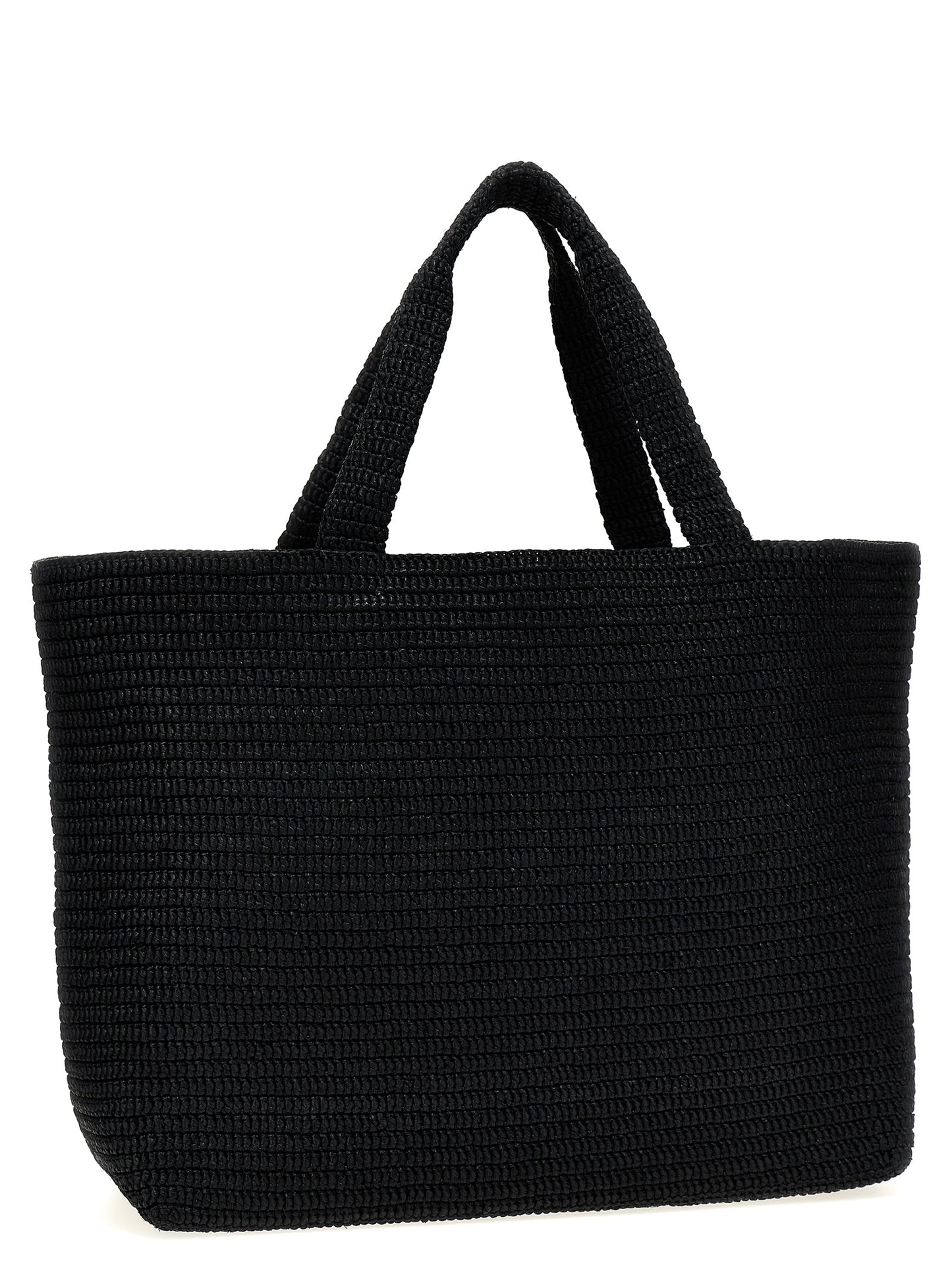 Saint Laurent Black Viscose Tote Bag Curated Luxury Accessories by Orvyn