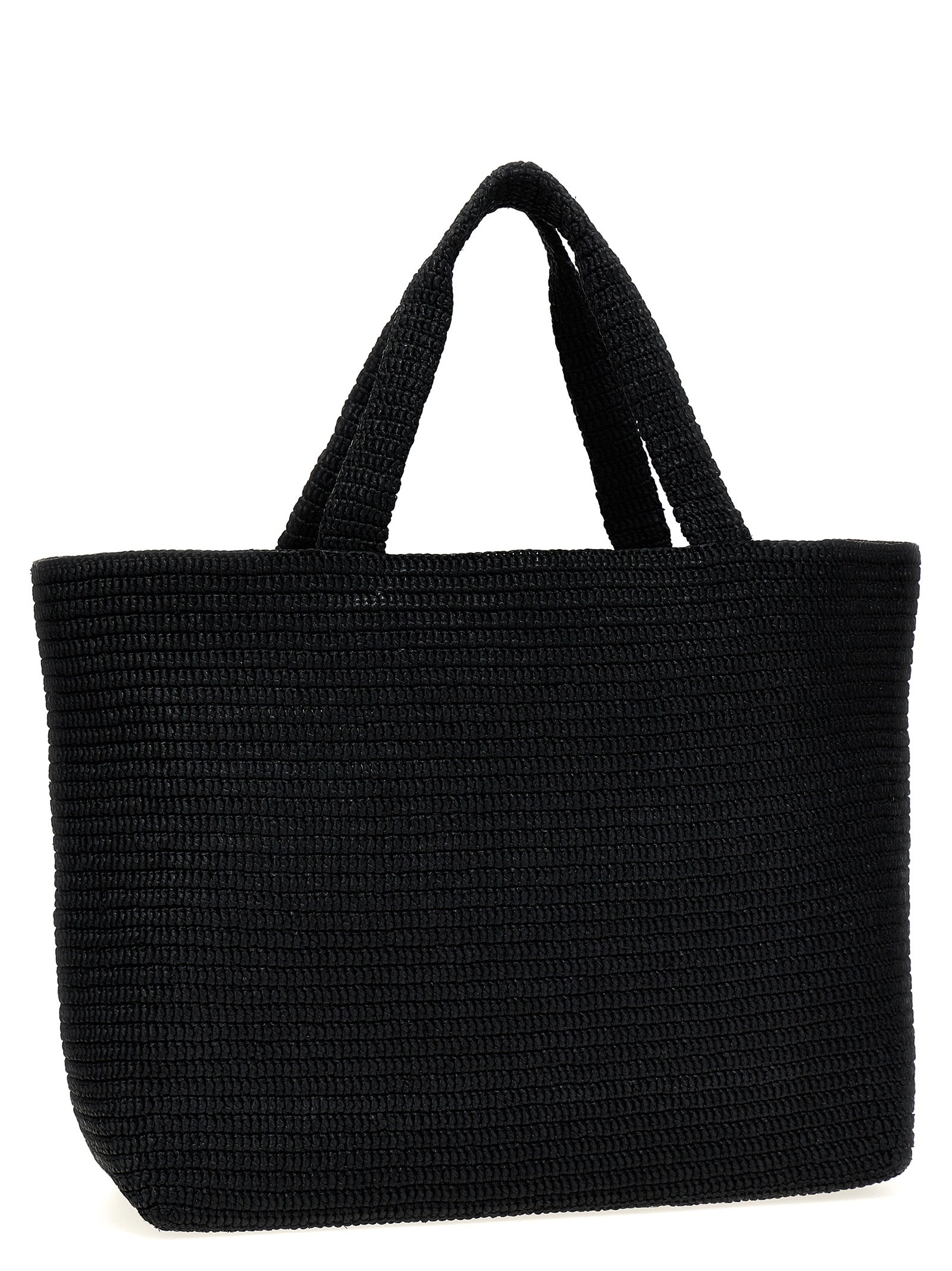 Saint Laurent Black Viscose Tote Bag Curated Luxury Accessories by Orvyn
