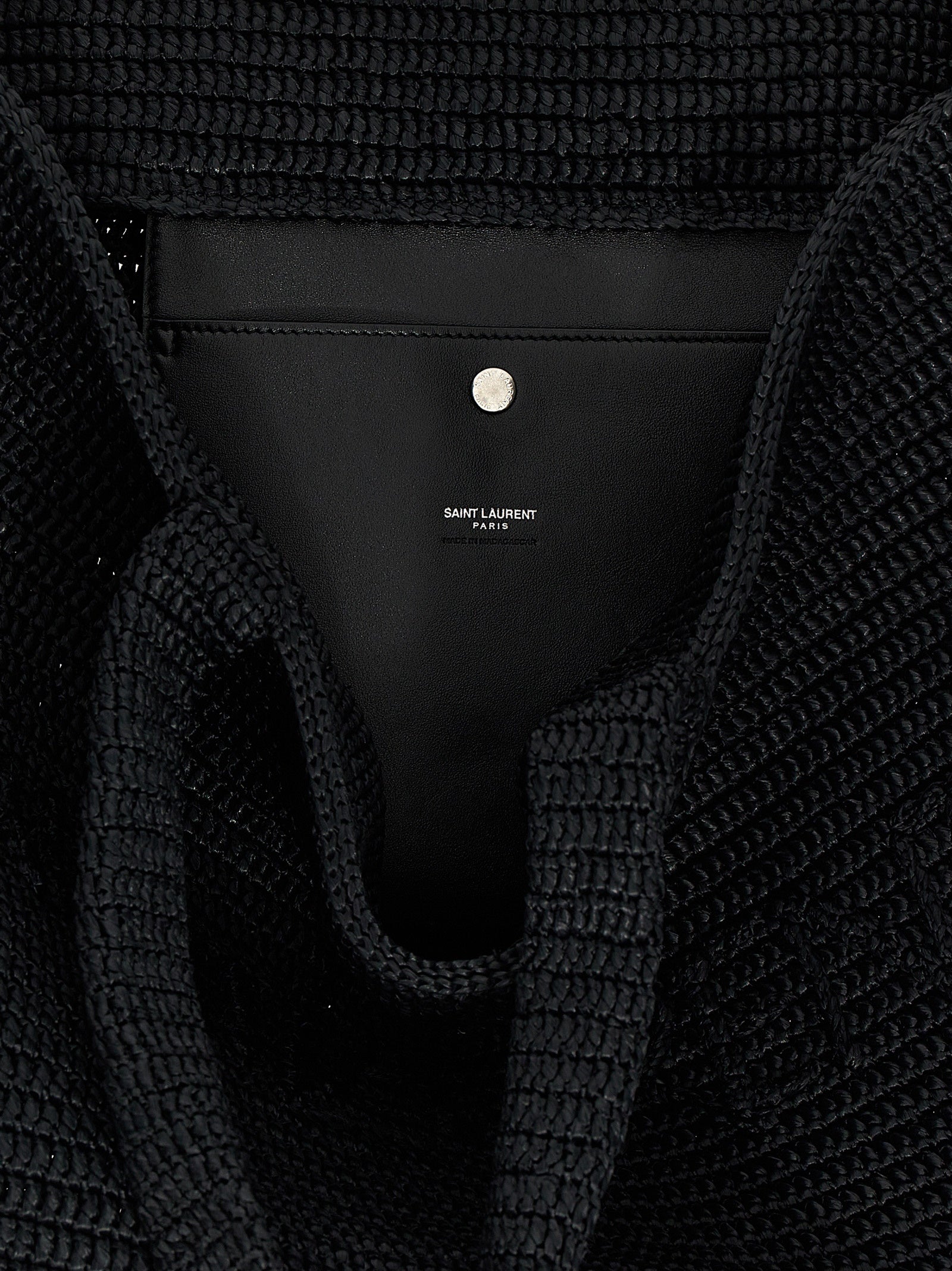 Saint Laurent Black Viscose Tote Bag Curated Luxury Accessories by Orvyn