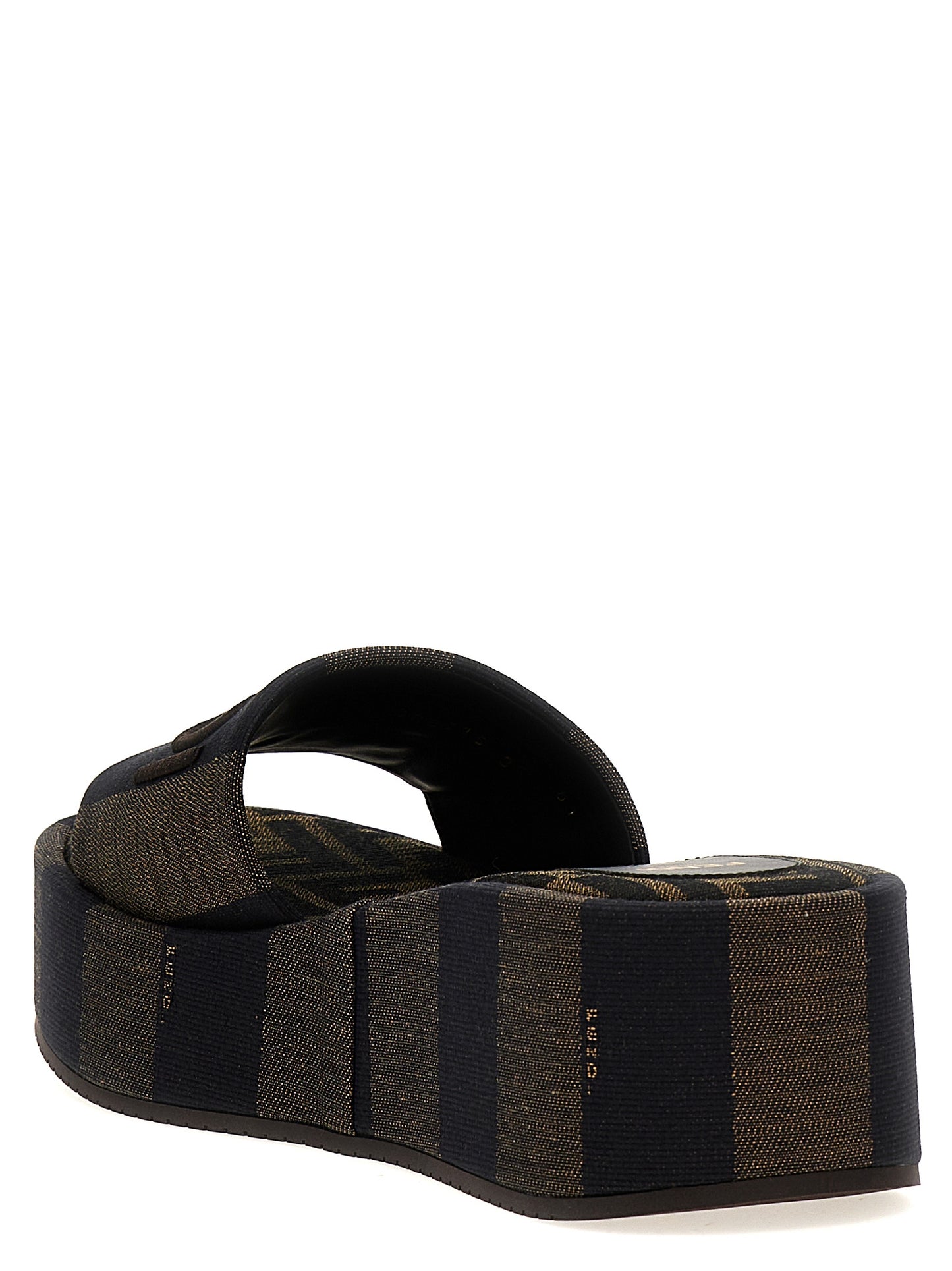Fendi Brown Cotton Slides Curated Luxury Accessories by Orvyn