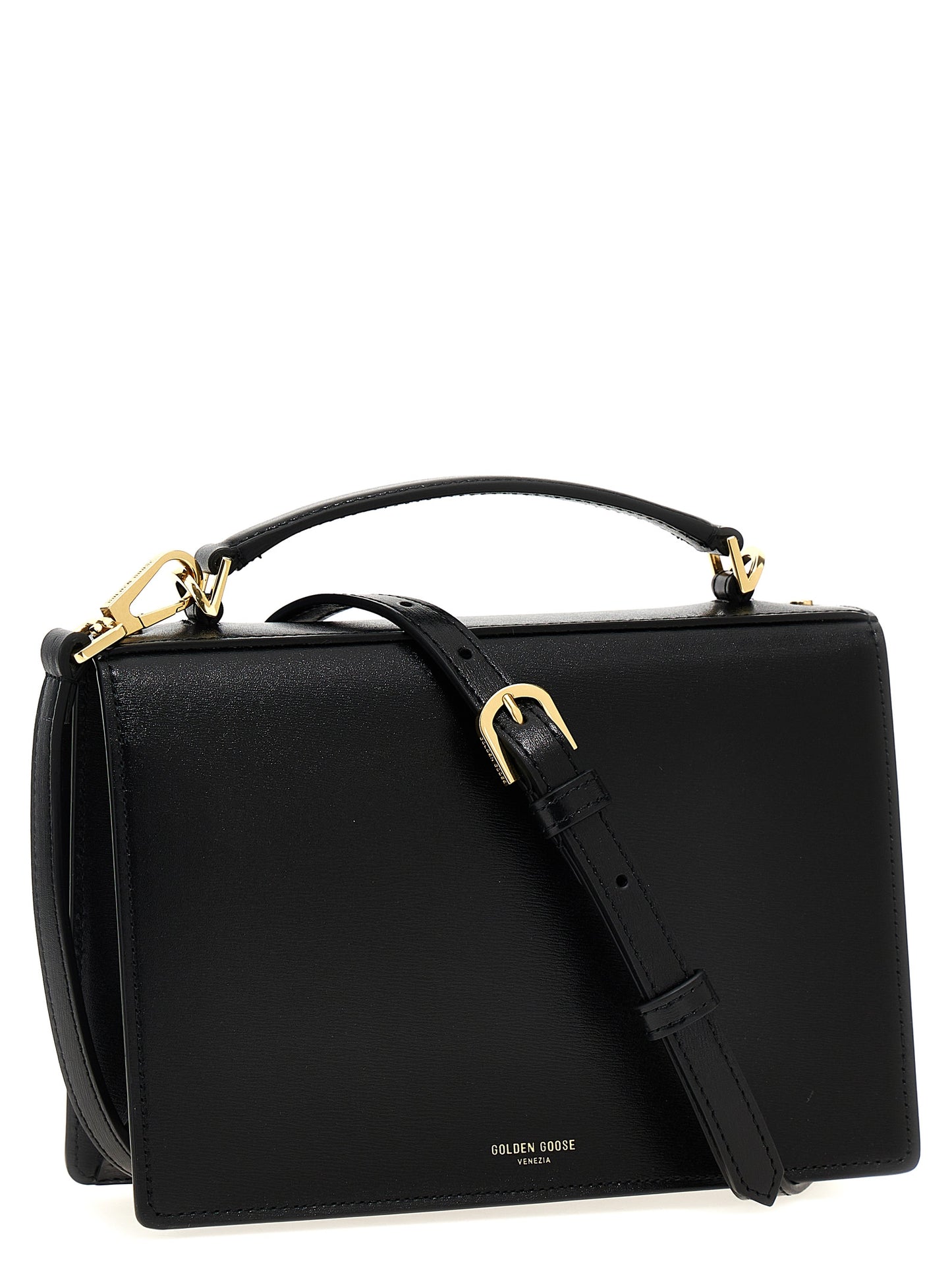 Golden Goose Black Cowhide Handbag Curated Luxury Accessories by Orvyn