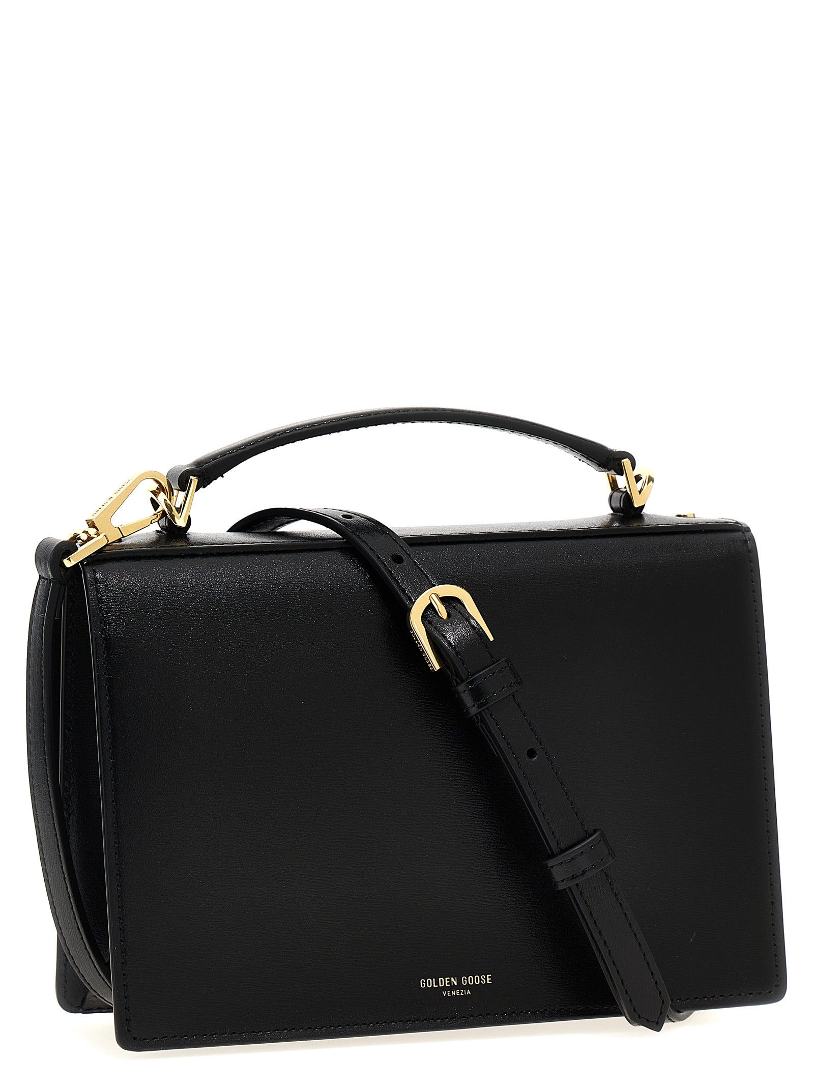 Golden Goose Black Cowhide Handbag Curated Luxury Accessories by Orvyn