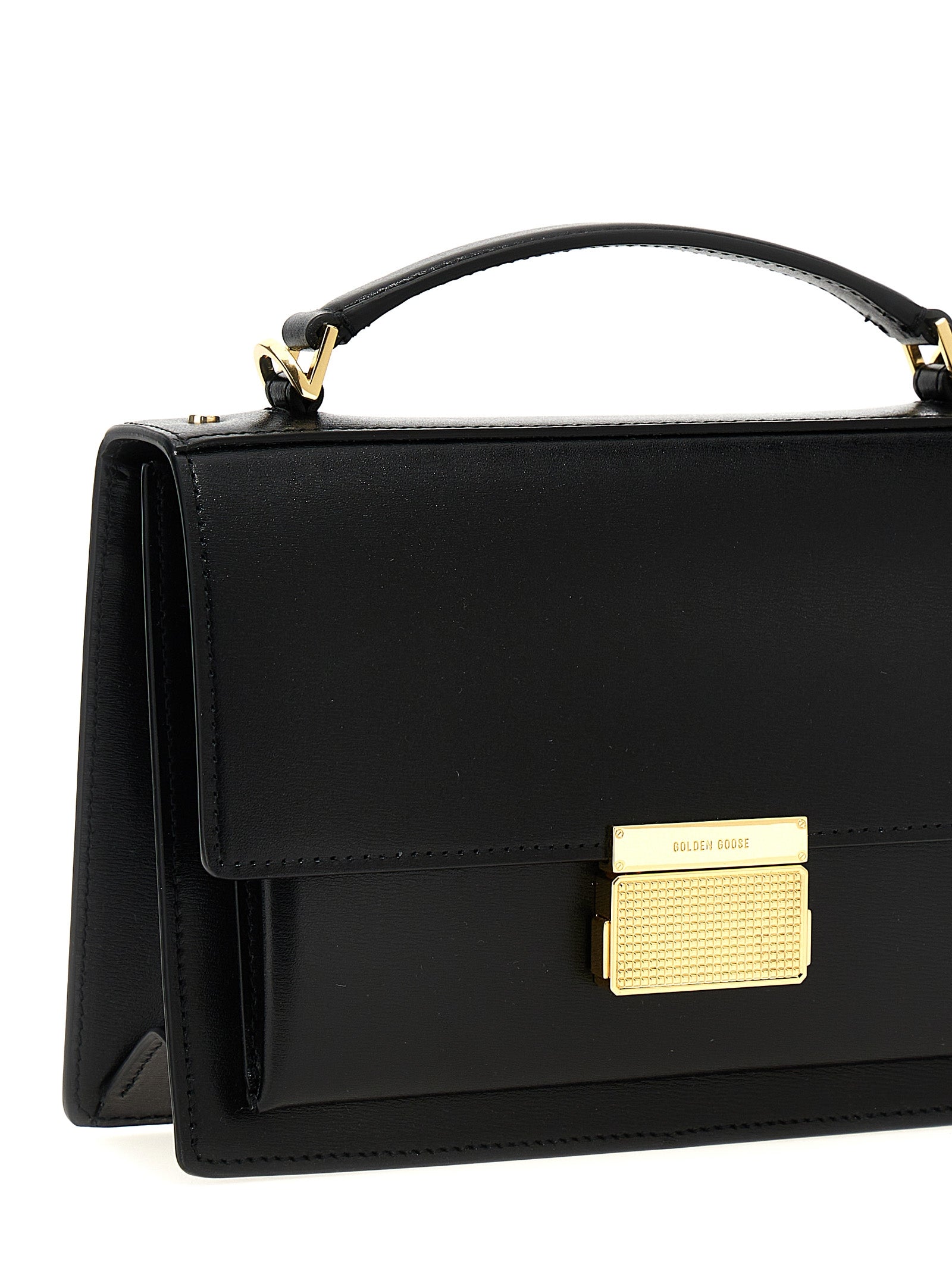 Golden Goose Black Cowhide Handbag Curated Luxury Accessories by Orvyn