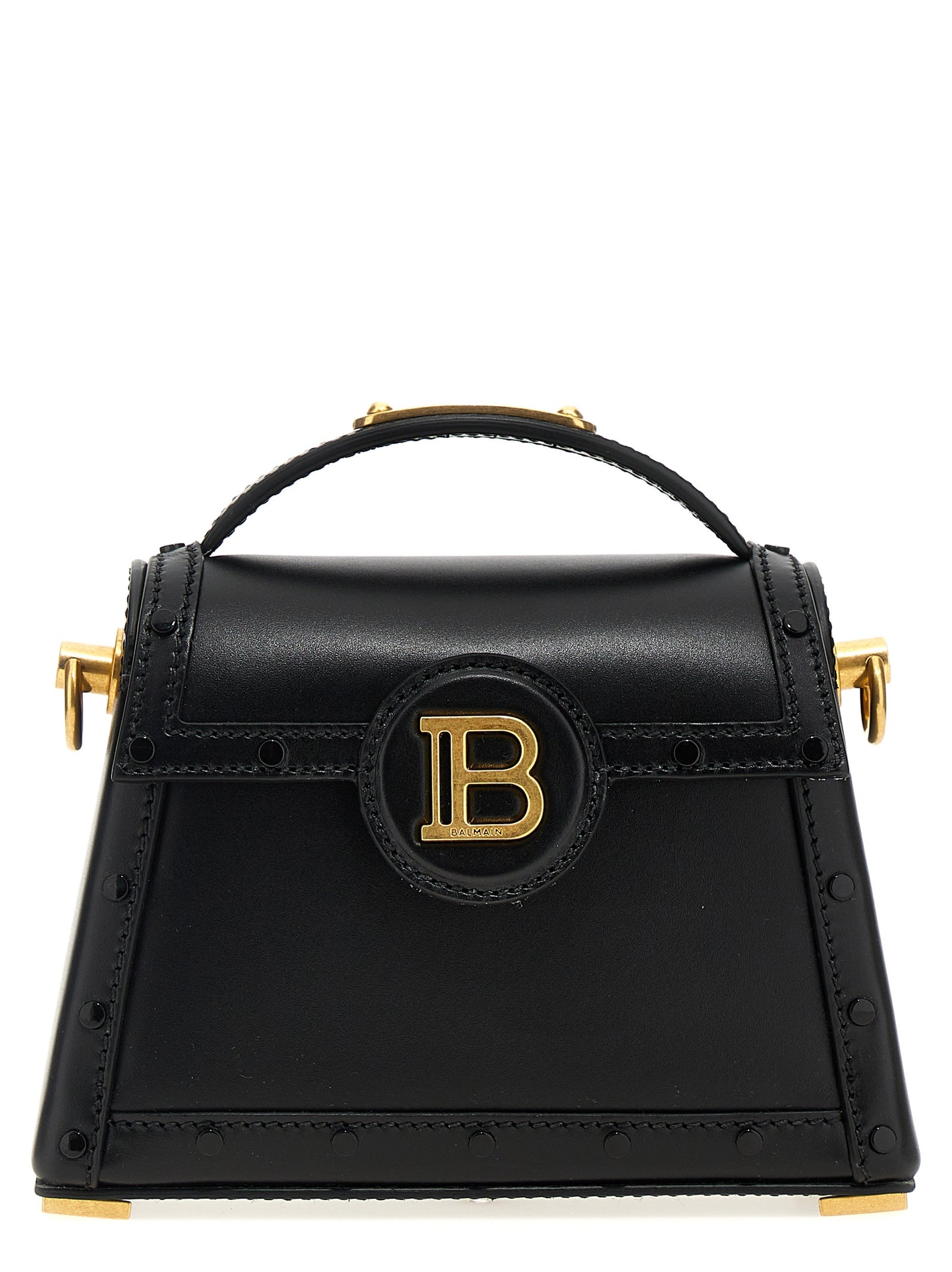 Balmain Black Calfskin Handbag Curated Luxury Accessories by Orvyn