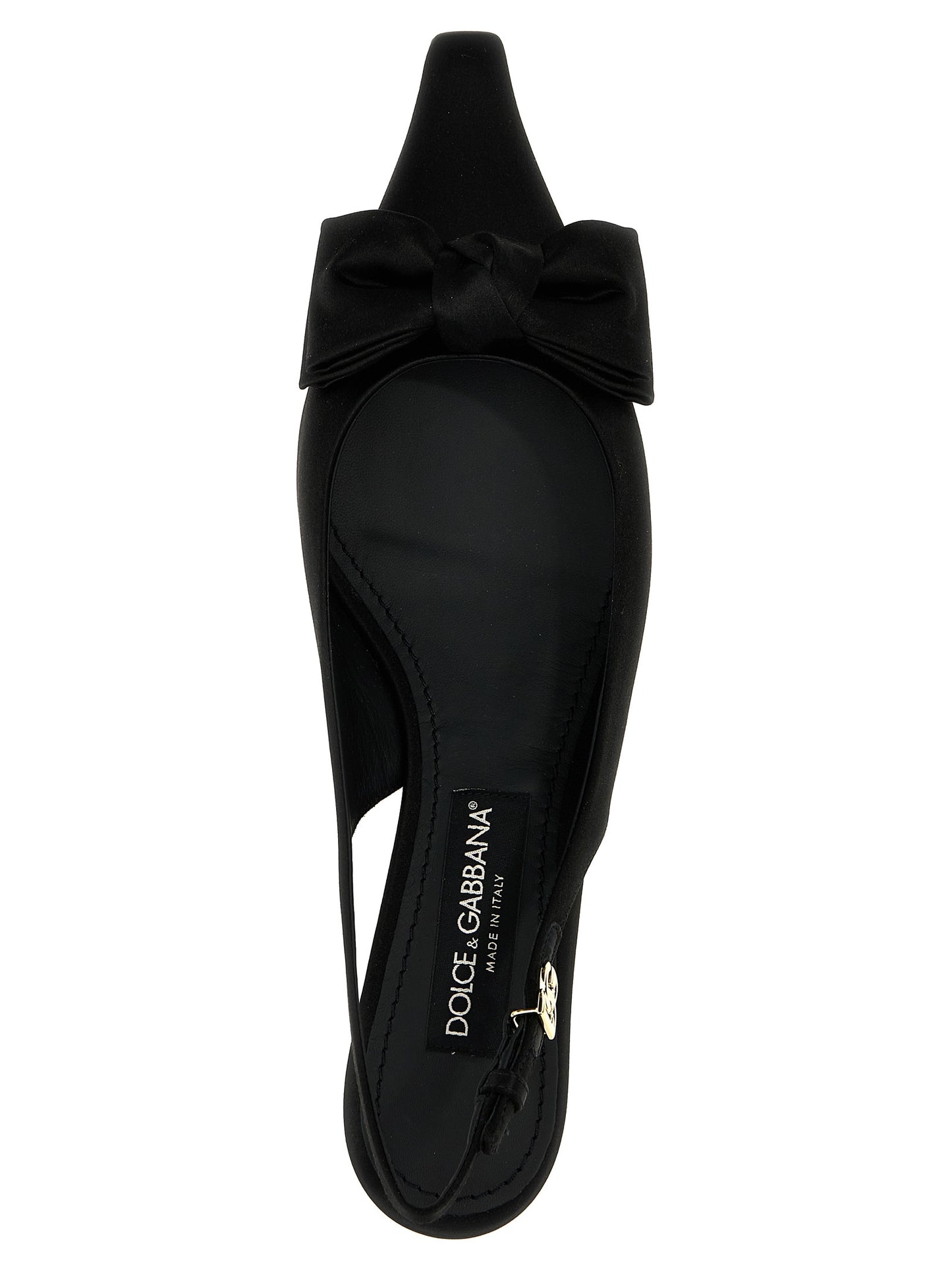 Dolce & Gabbana Black Viscose Mid Heel Pumps Curated Luxury Accessories by Orvyn