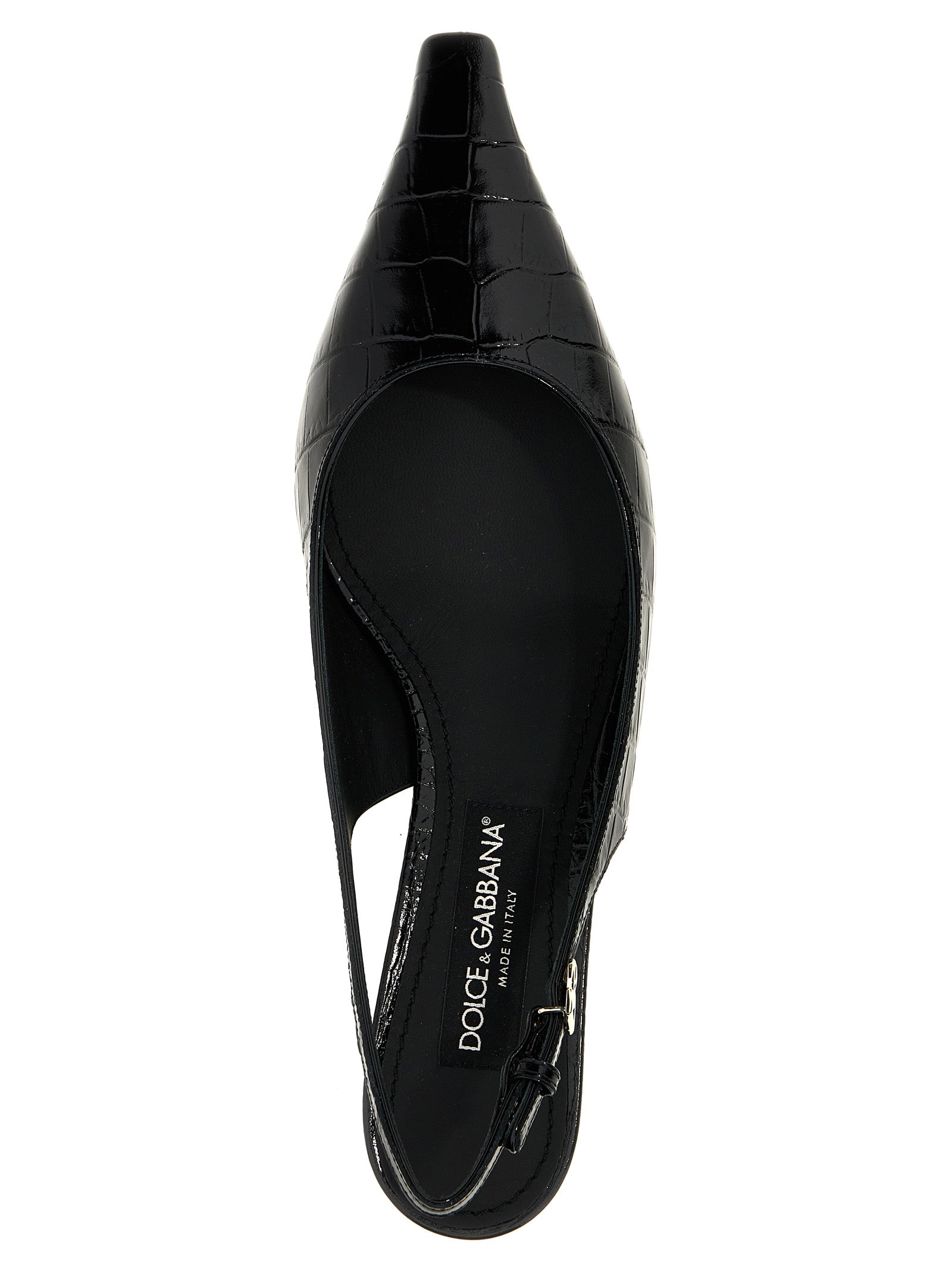 Dolce & Gabbana Black Calfskin Mid Heel Pumps Curated Luxury Accessories by Orvyn