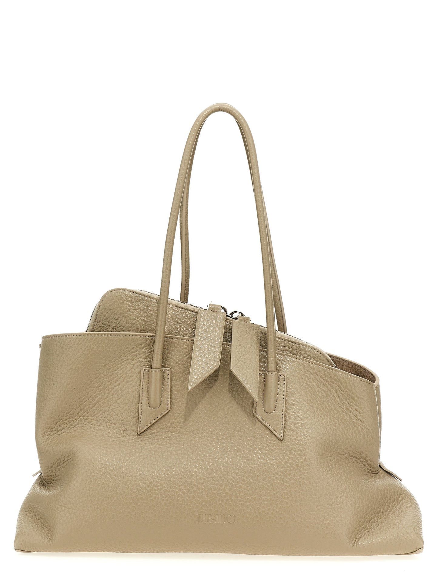 The Attico Beige Calfskin Shoulder Bag Curated Luxury Accessories by Orvyn