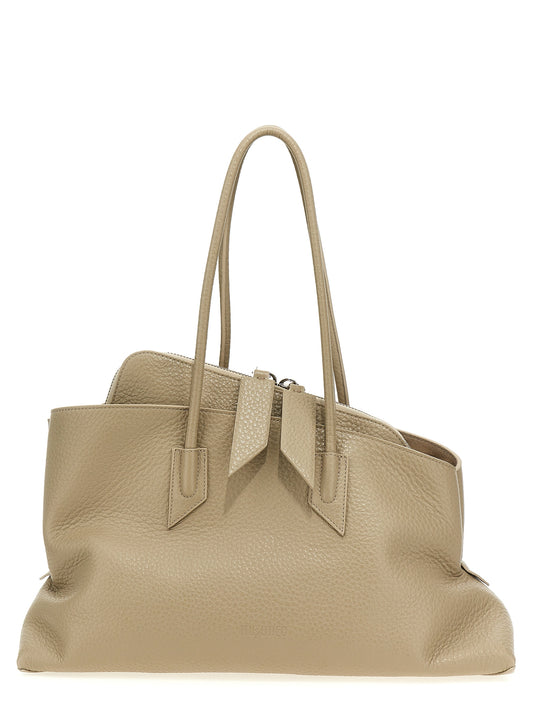 The Attico Beige Calfskin Shoulder Bag Curated Luxury Accessories by Orvyn