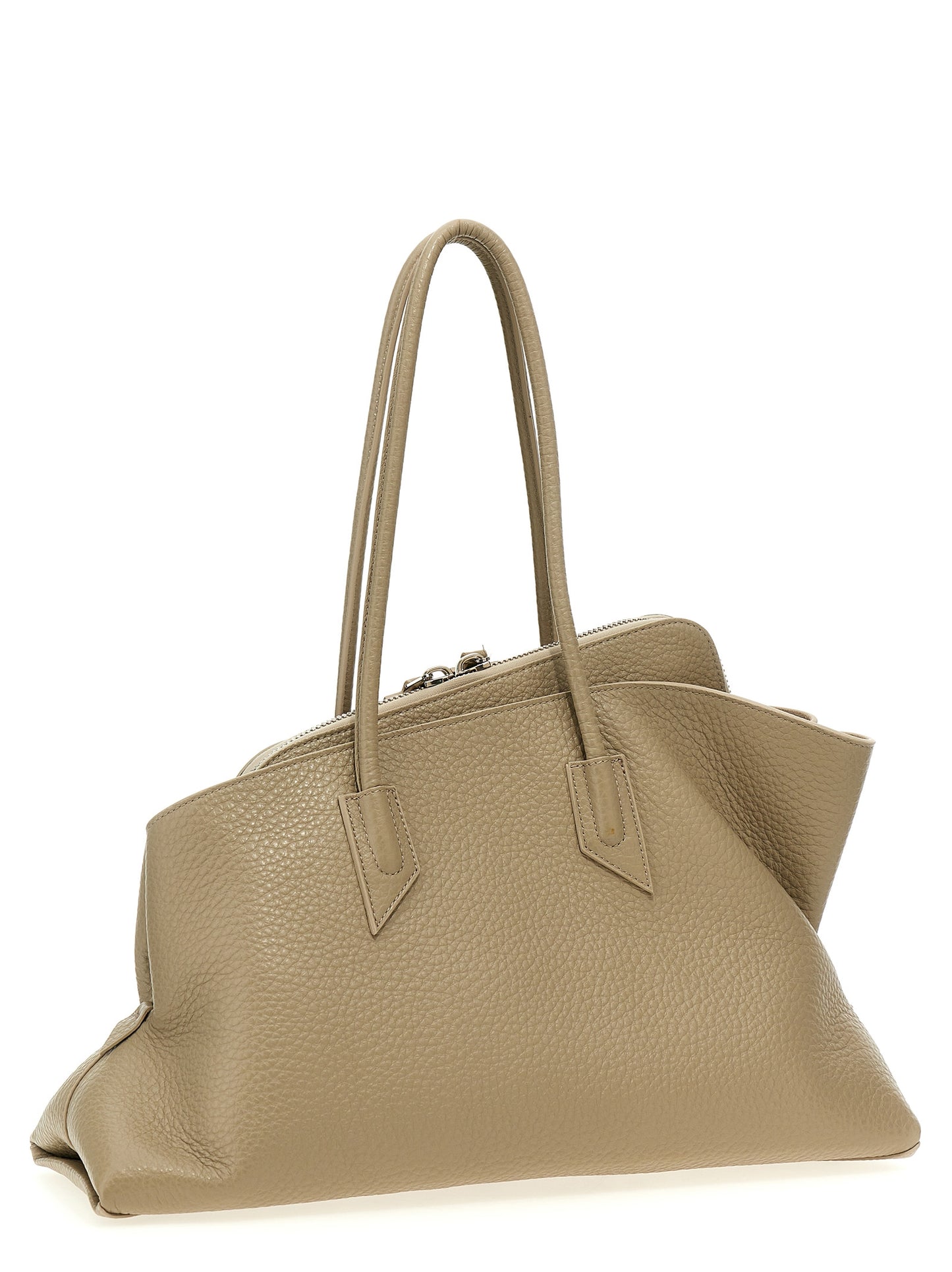 The Attico Beige Calfskin Shoulder Bag Curated Luxury Accessories by Orvyn
