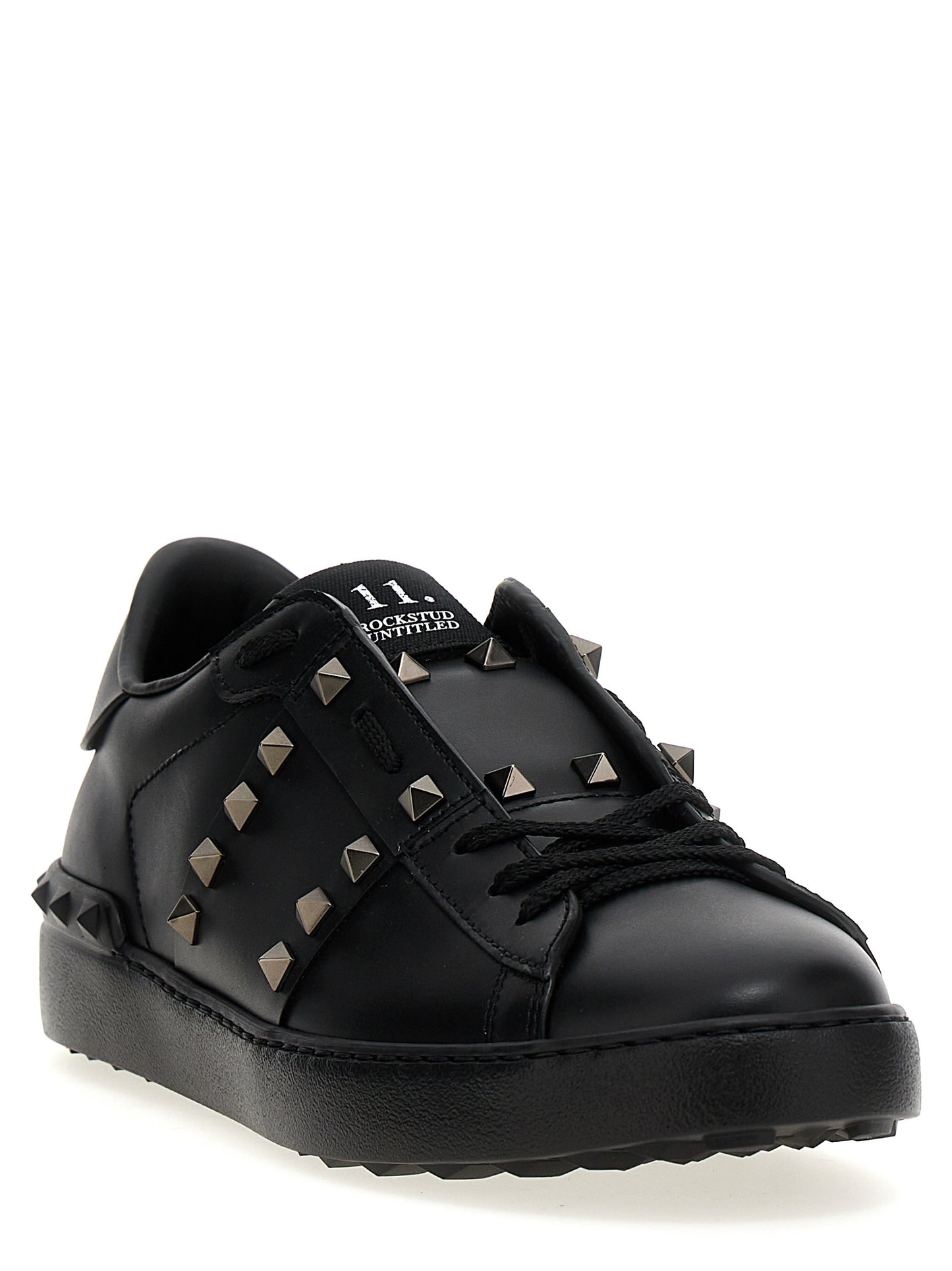 Valentino Garavani Black Calfskin Low Top Sneakers Curated Luxury Accessories by Orvyn