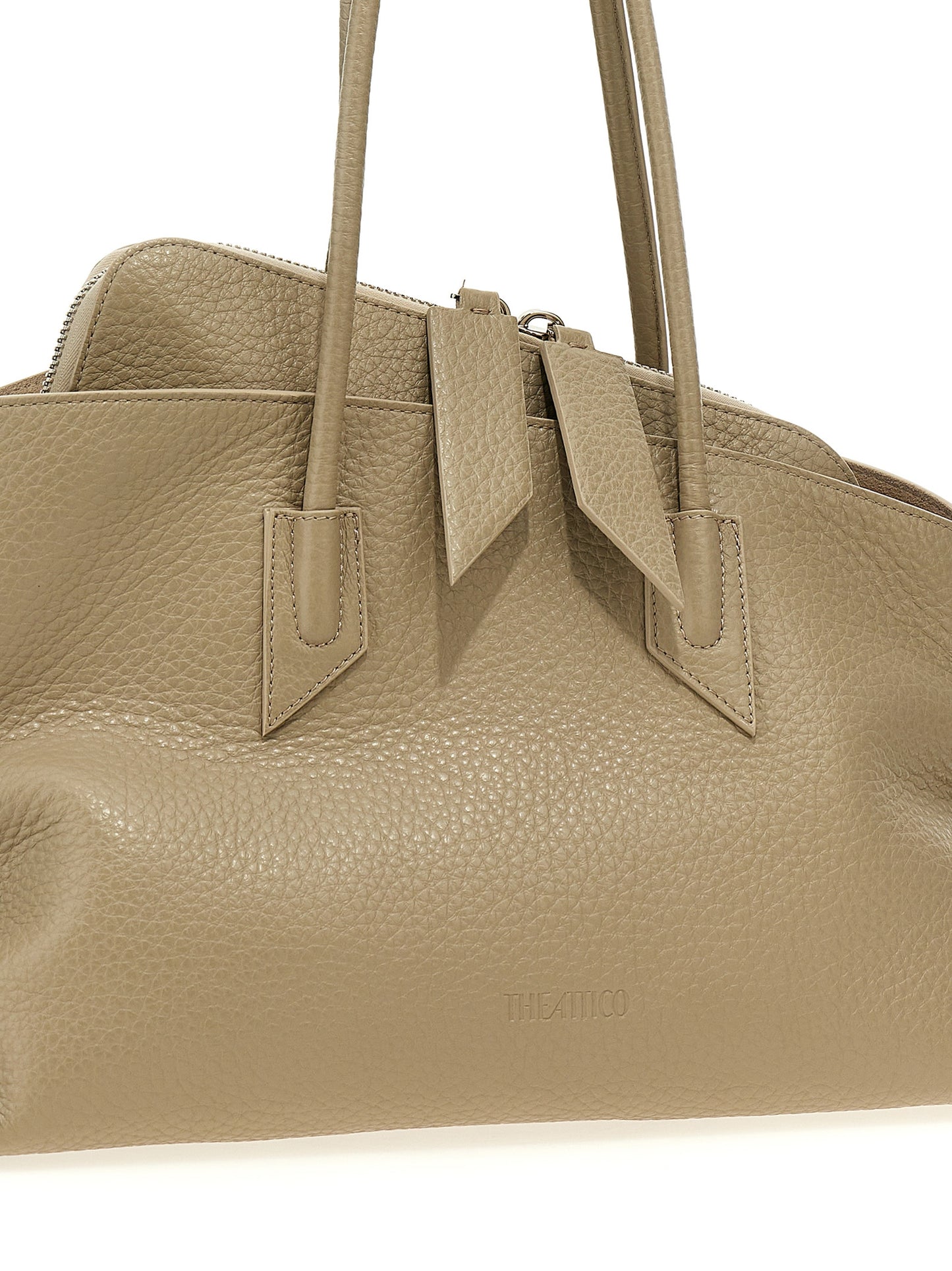 The Attico Beige Calfskin Shoulder Bag Curated Luxury Accessories by Orvyn