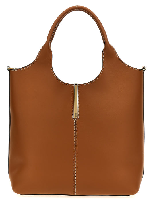 Tod's Brown Calfskin Tote Bag Curated Luxury Accessories by Orvyn