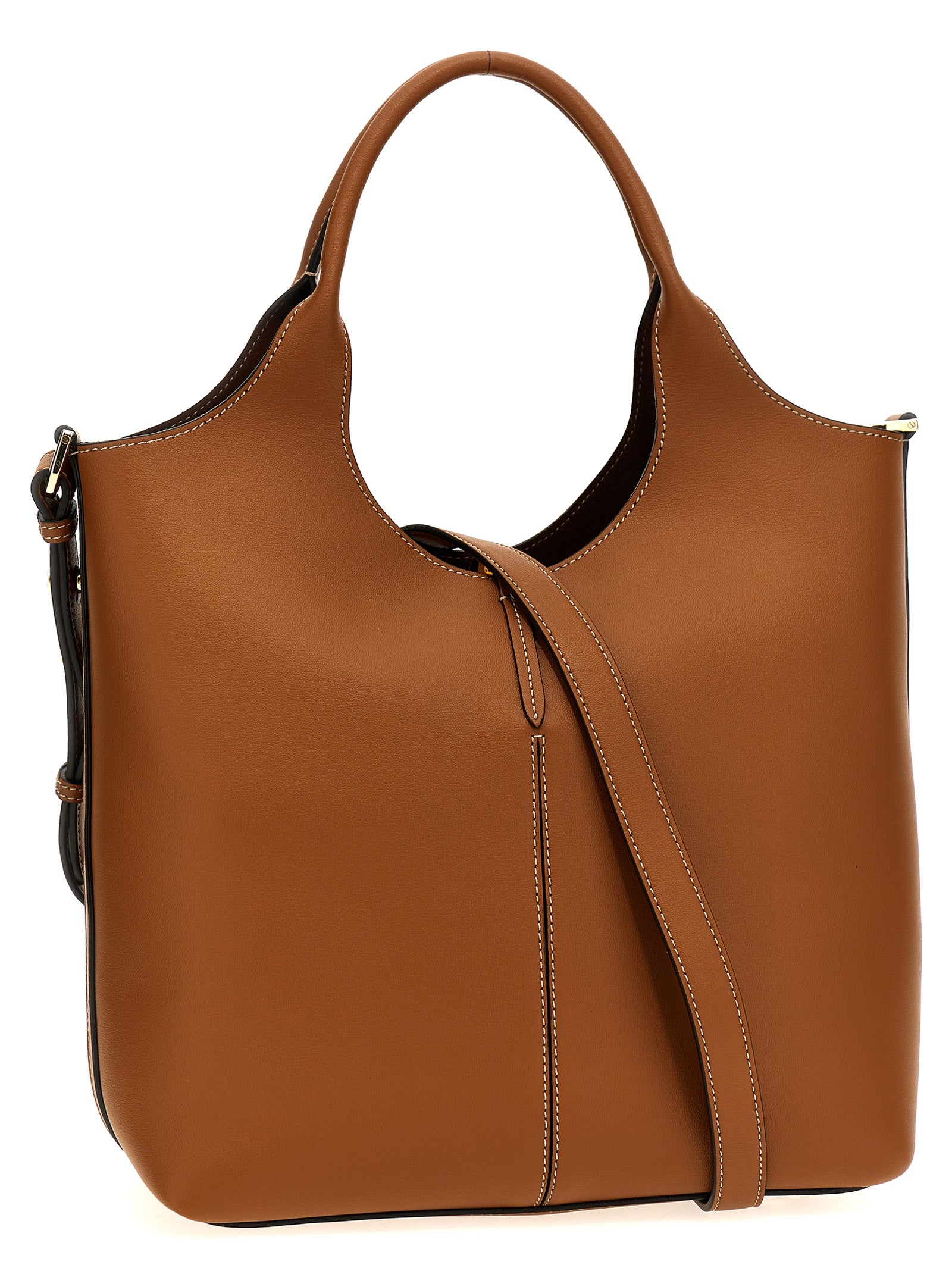 Tod's Brown Calfskin Tote Bag Curated Luxury Accessories by Orvyn