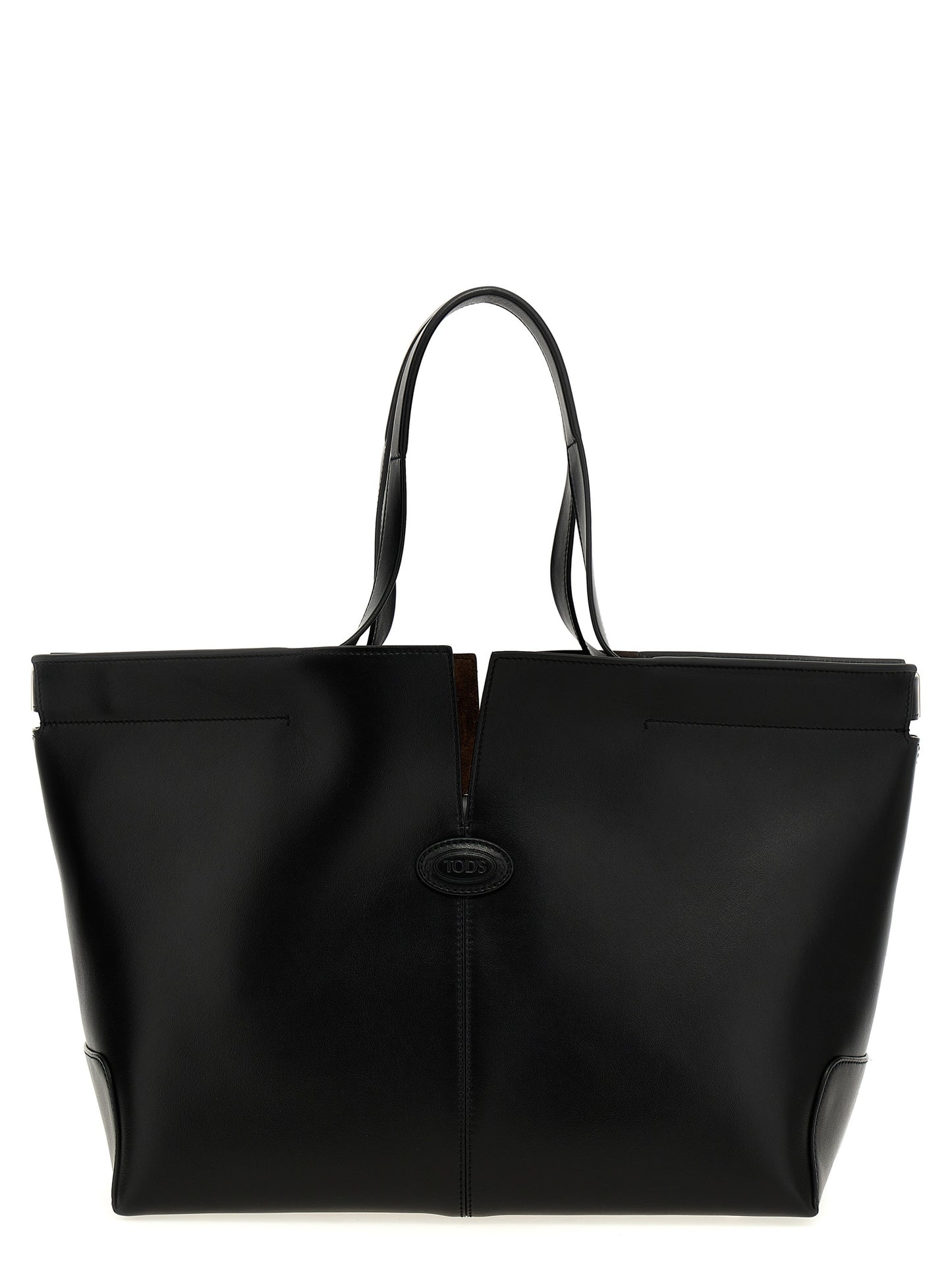 Tod's Black Calfskin Tote Bag Curated Luxury Accessories by Orvyn
