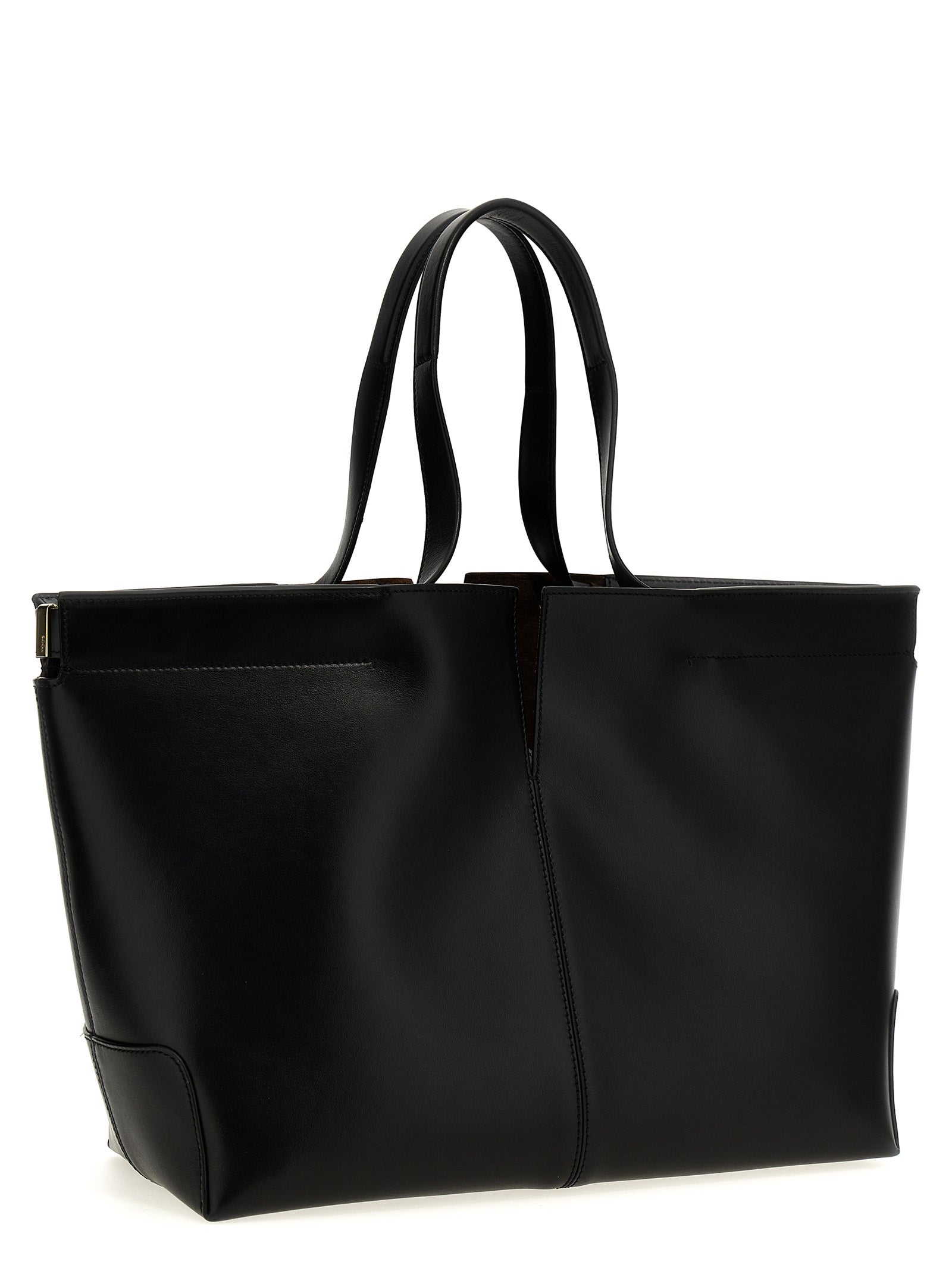 Tod's Black Calfskin Tote Bag Curated Luxury Accessories by Orvyn