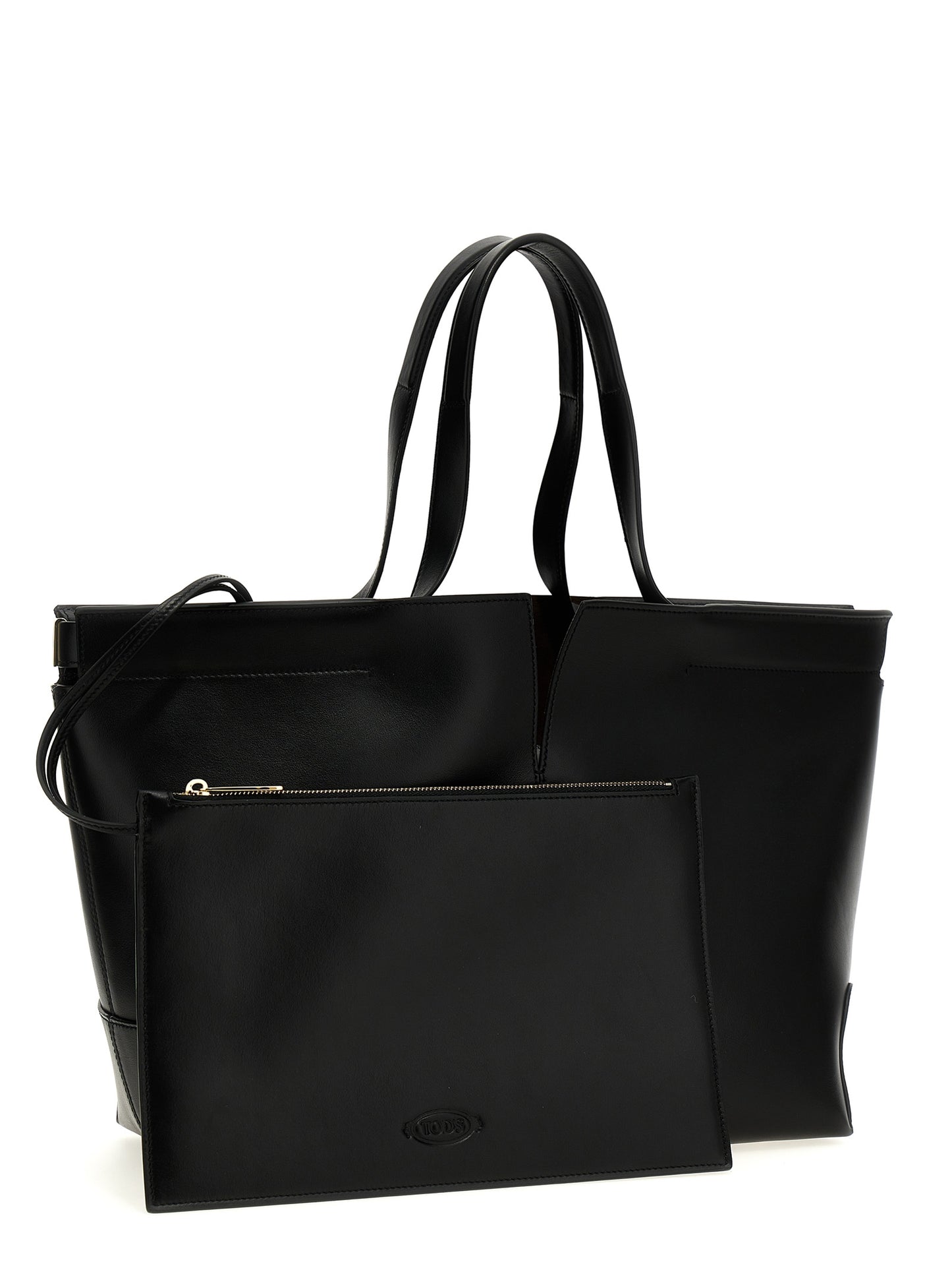 Tod's Black Calfskin Tote Bag Curated Luxury Accessories by Orvyn