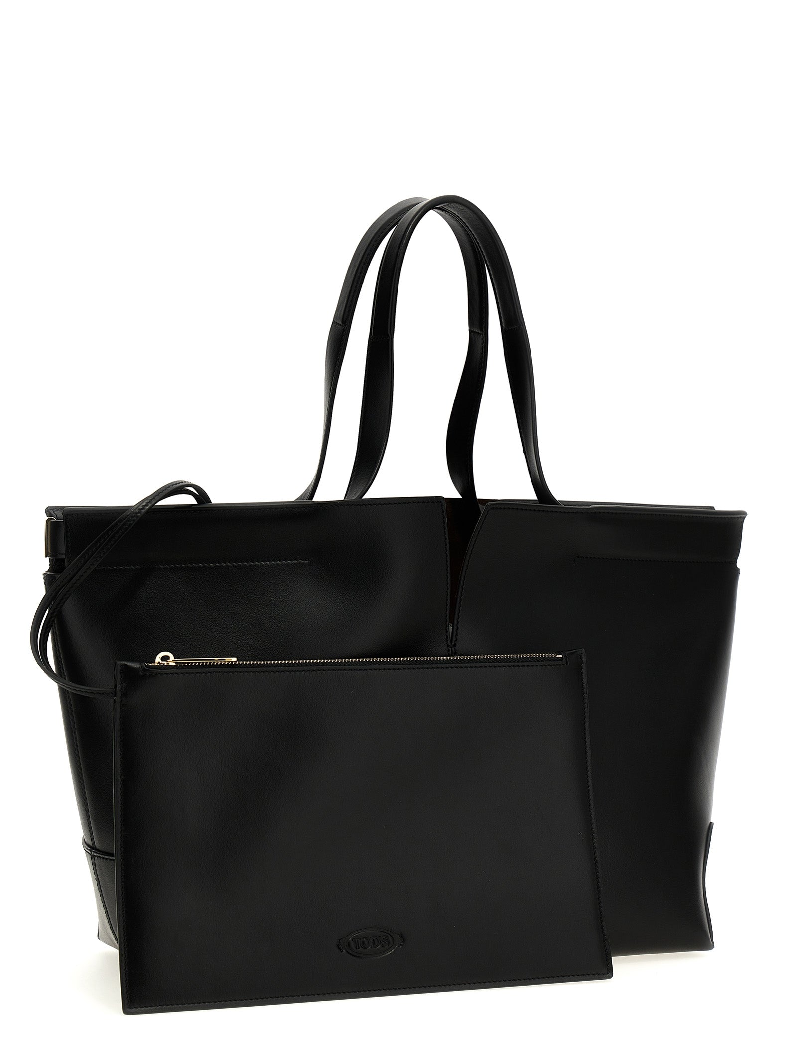 Tod's Black Calfskin Tote Bag Curated Luxury Accessories by Orvyn