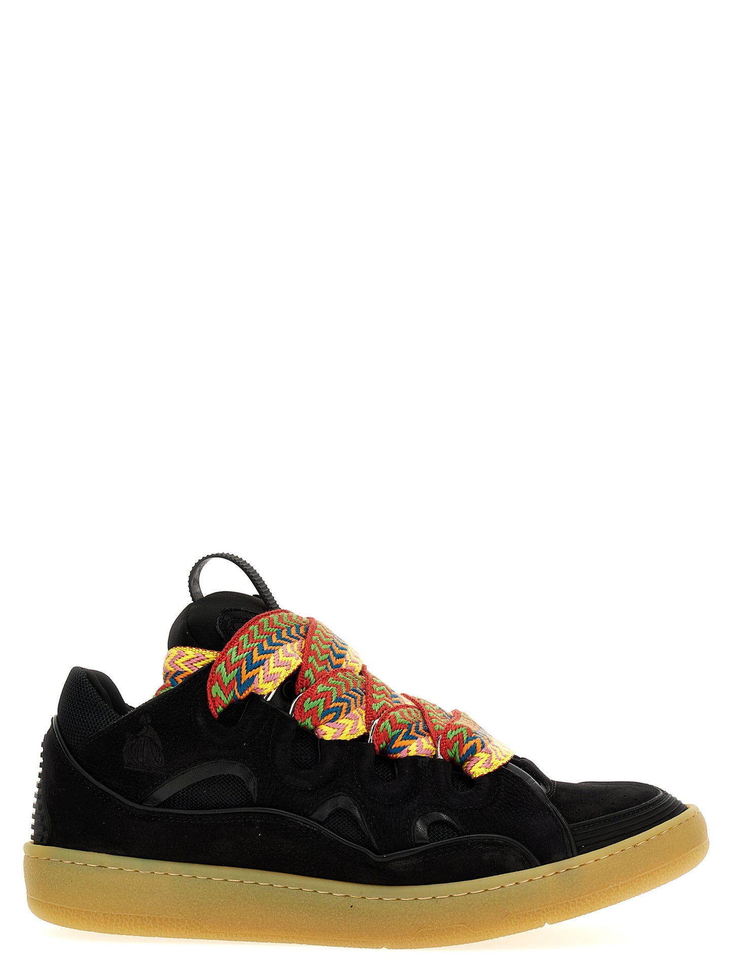 Lanvin Black Calfskin Chunky Sneakers Curated Luxury Accessories by Orvyn